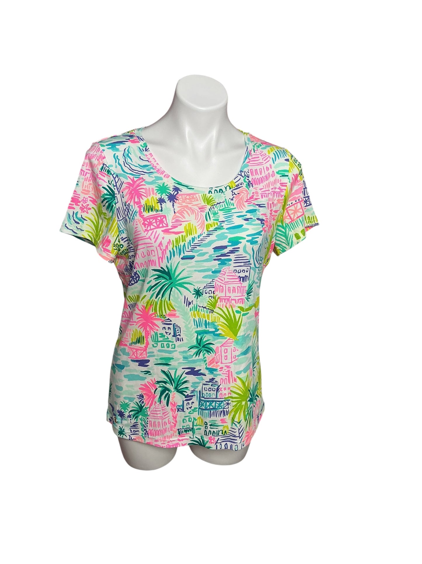 Lilly Pulitzer NWT Halee Top Multi Private Island - Size XL