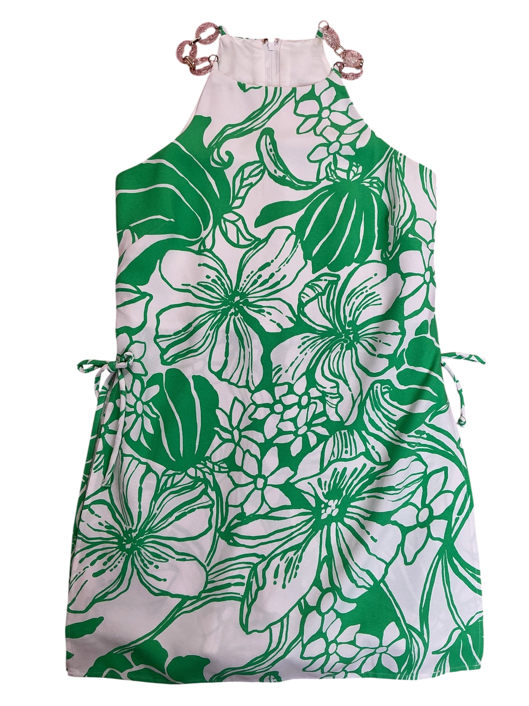 Lilly Pulitzer Pearl Shift Romper Spearmint Oversized Kiss My Tulips - Size 00