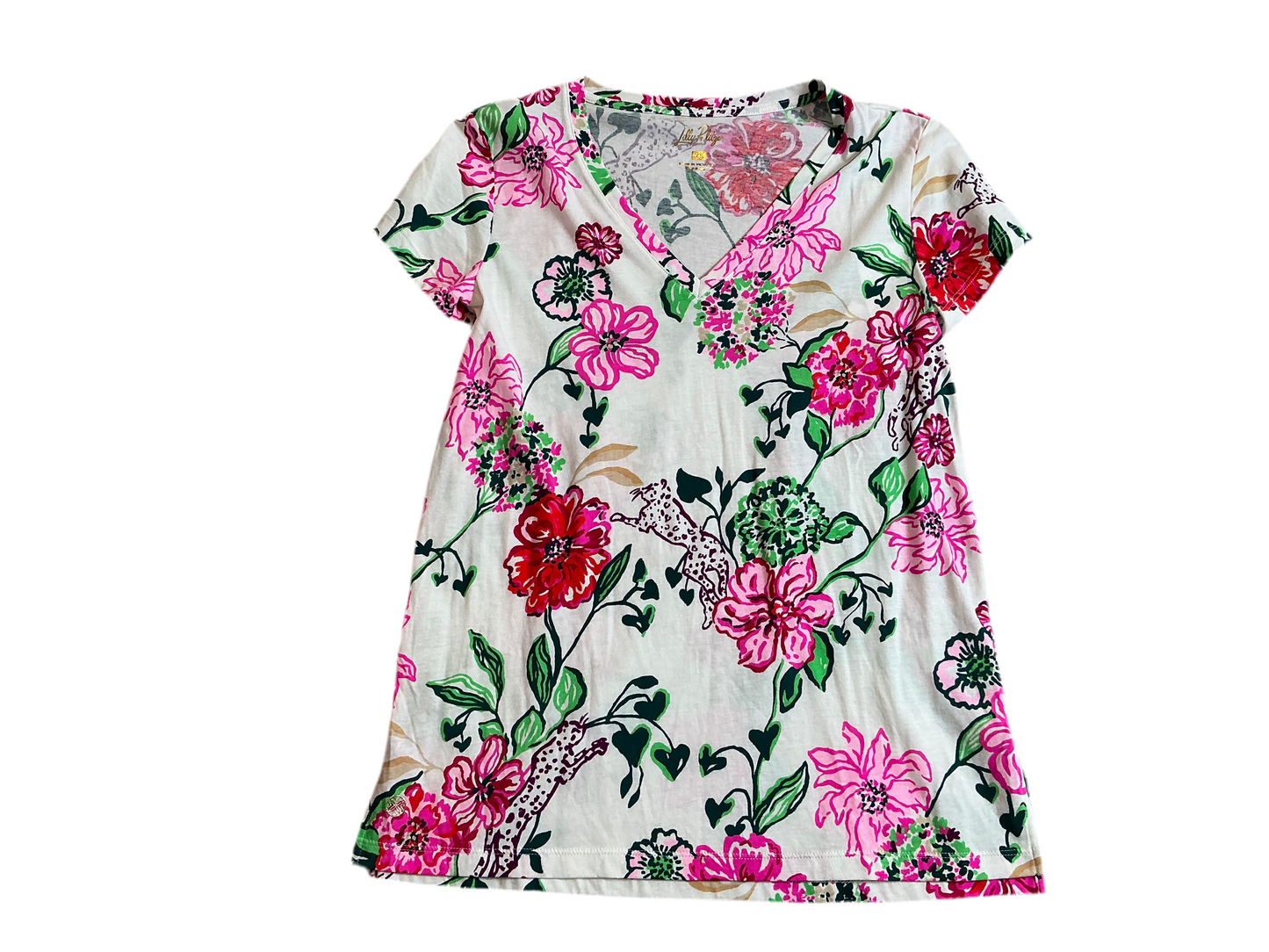 Lilly Pulitzer NWT - Meredith Tee - Coconut Safari Sanctuary - Size XS