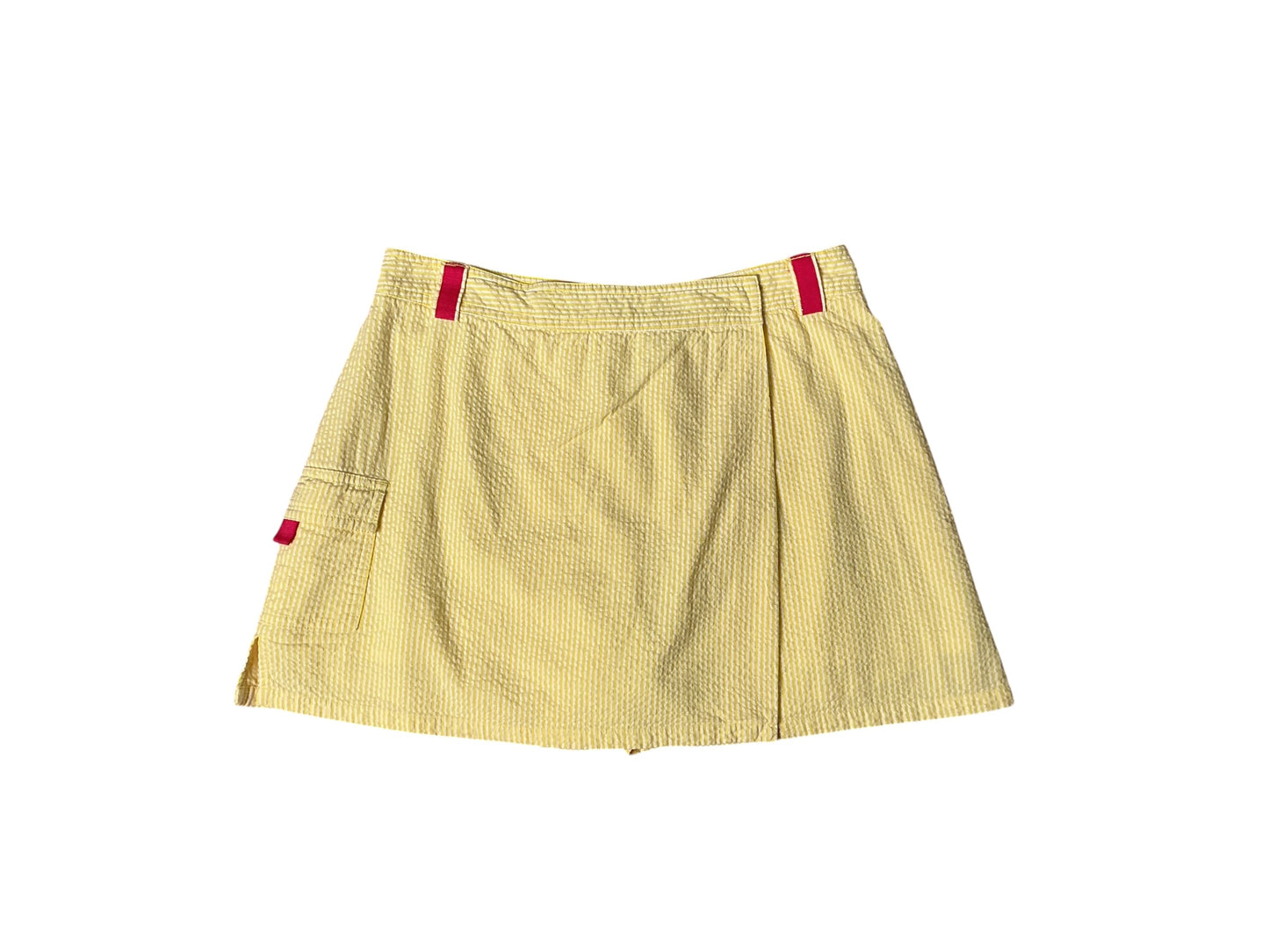 Lilly Pulitzer Jarvey Skort Yellow Seersucker Stripe - Size 6