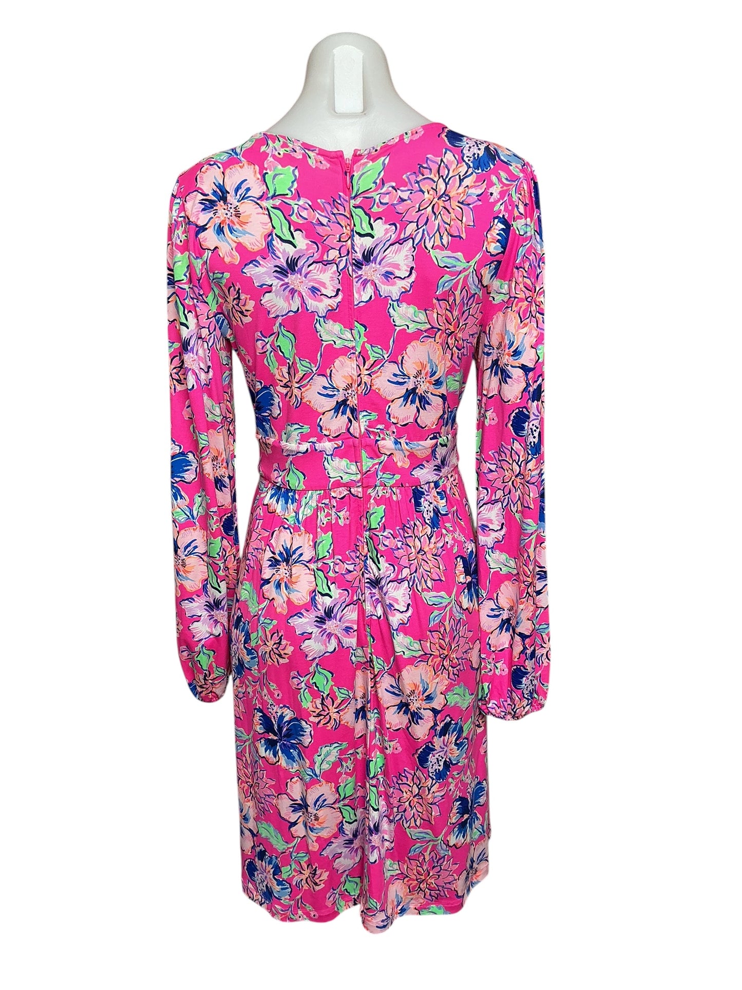 Lilly Pulitzer Carmilla Dress Pink Isle Last Bud Not Least - Size 4