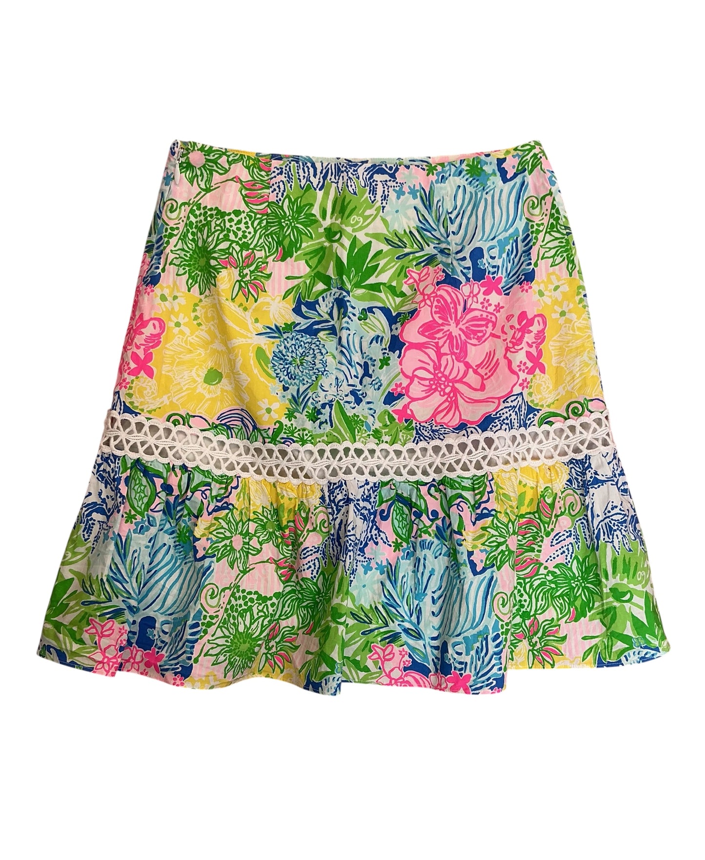 Lilly Pulitzer Patty Skort Multi Cheek To Cheek - Size 4