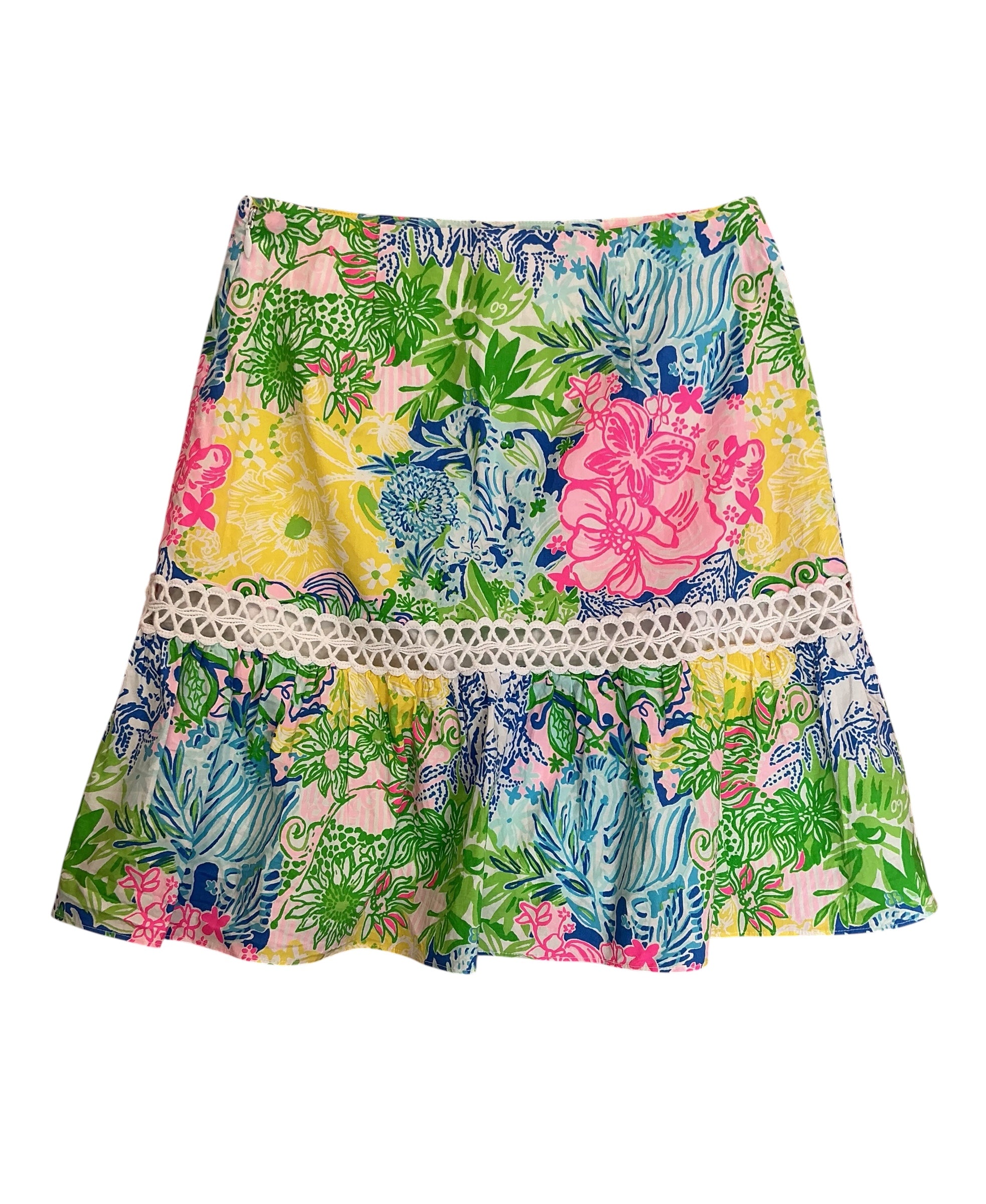 Lilly Pulitzer Patty Skort Multi Cheek To Cheek - Size 4