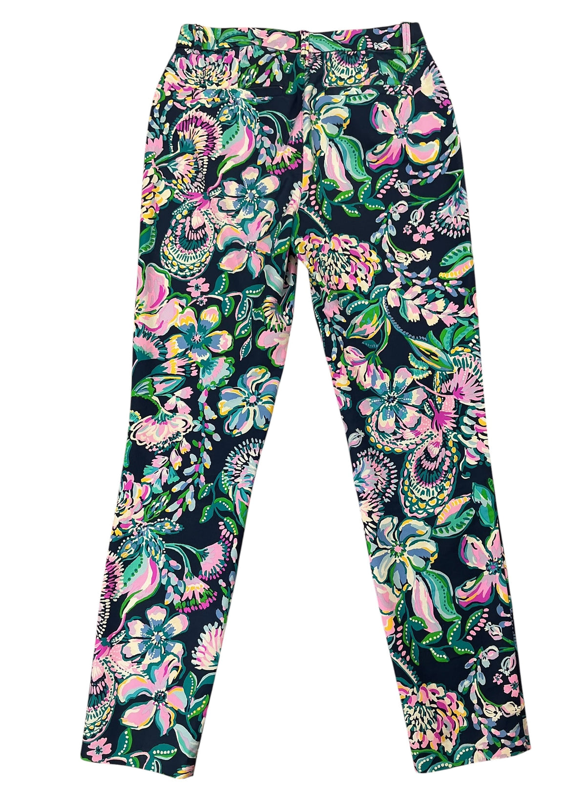 Lilly Pulitzer Kelly Stretch Ankle Pants High Tide Navy She’s Got Sol - Size 2