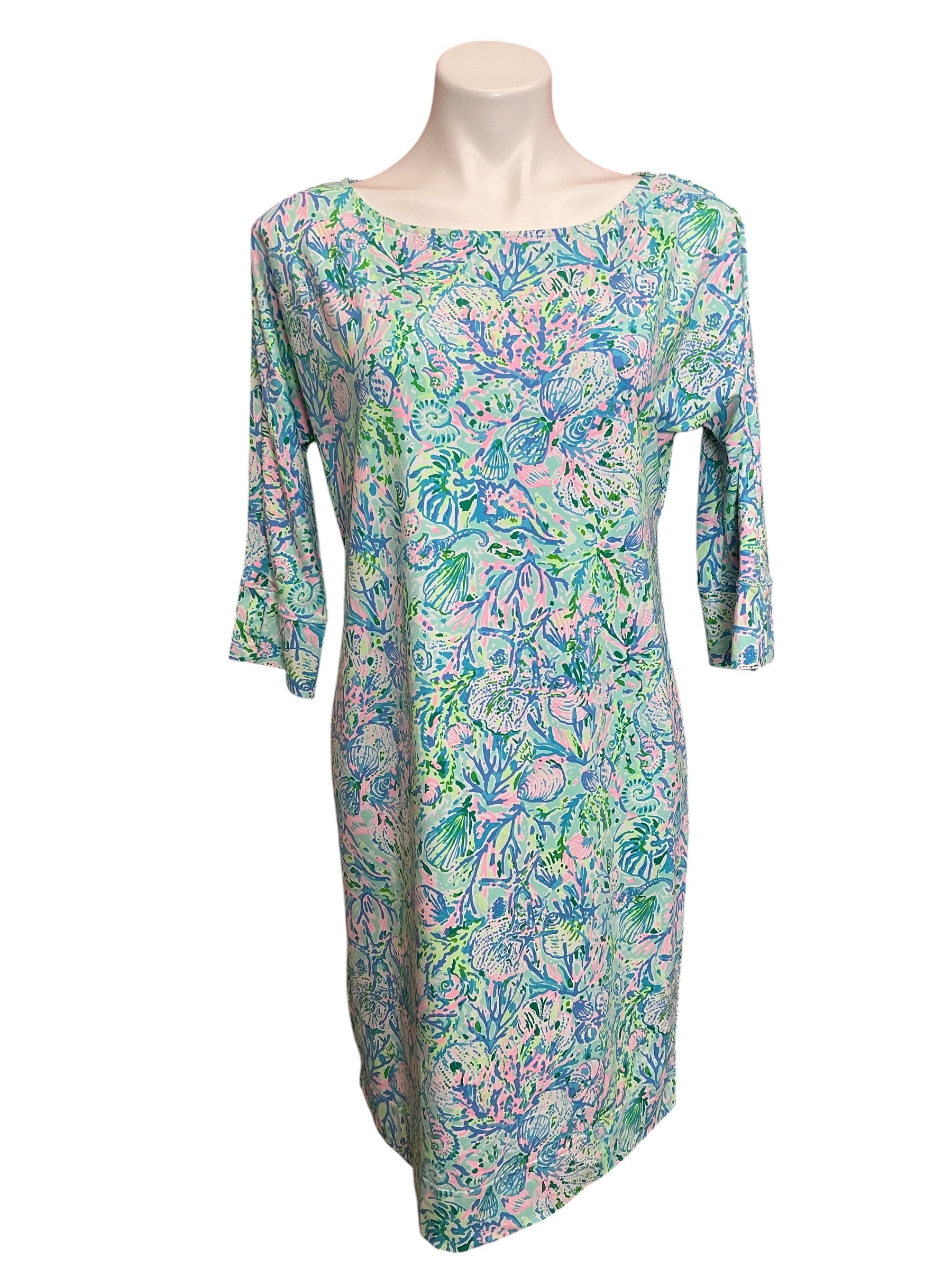 Lilly Pulitzer Braedyn UPF 50+ Surf Blue Soleil It On Me - Size S