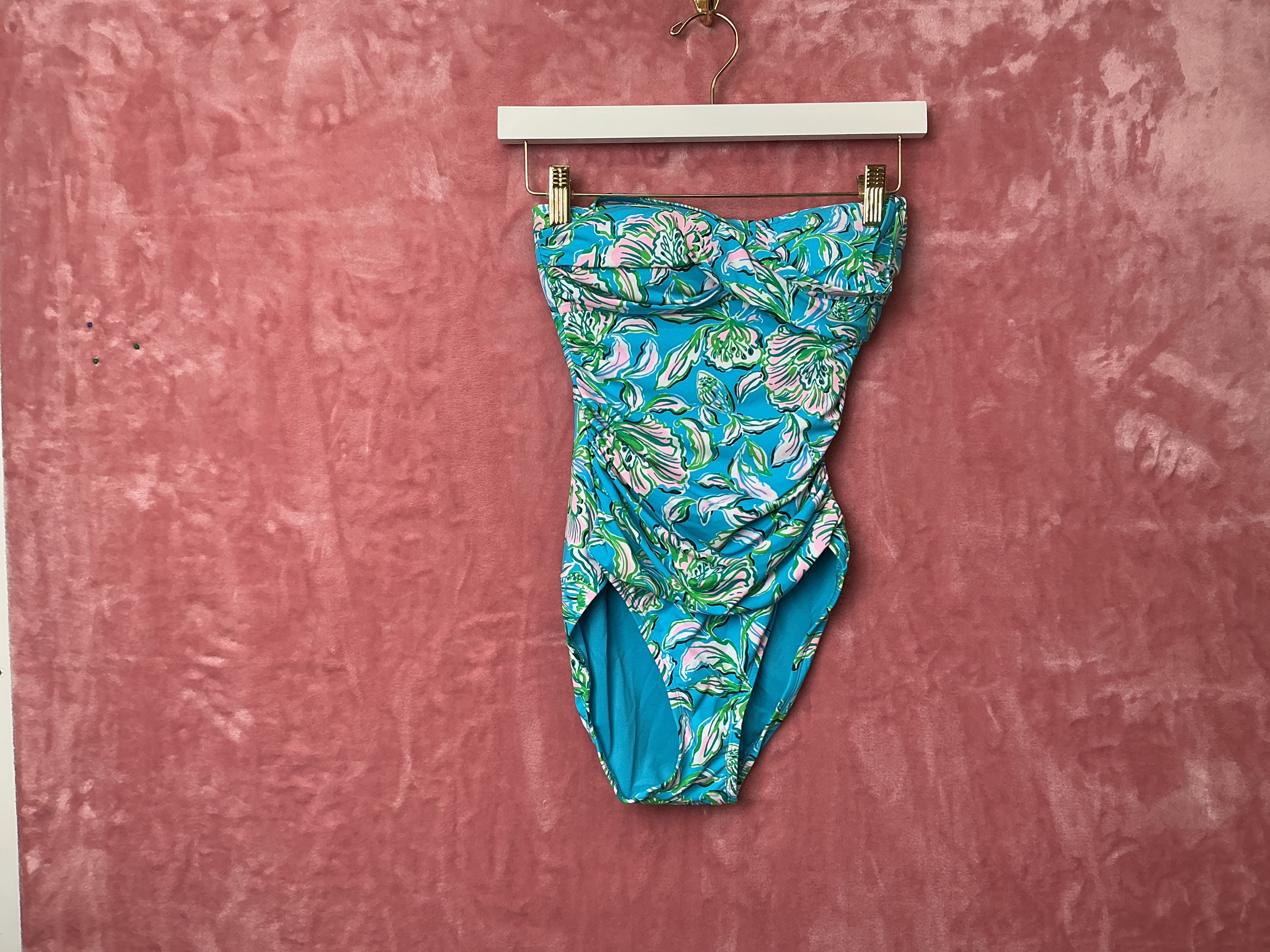 Lilly Pulitzer NWT Flamenco One Piece Cumulus Blue Chick Magnet - Size 0