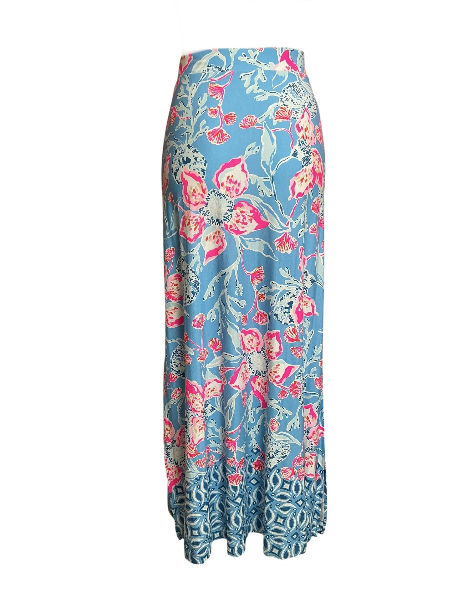 Lilly Pulitzer Adea Maxi Skirt Multi Bahamian Rhapsody Engineered - Size XS