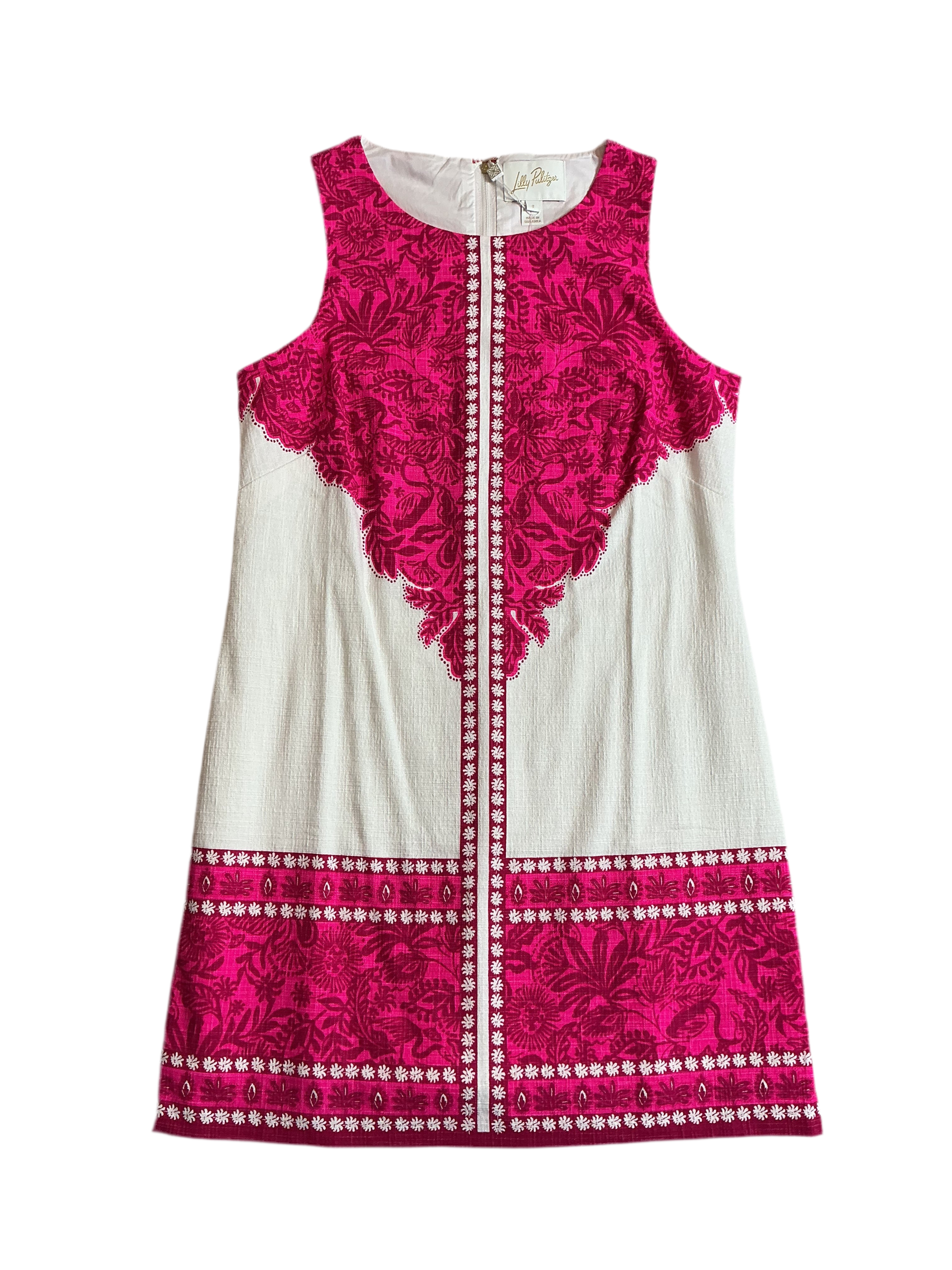 Lilly Pulitzer NWT Mina Sleeveless Romper Dress Passion Fruit Pink Jungle Escape - Size 6