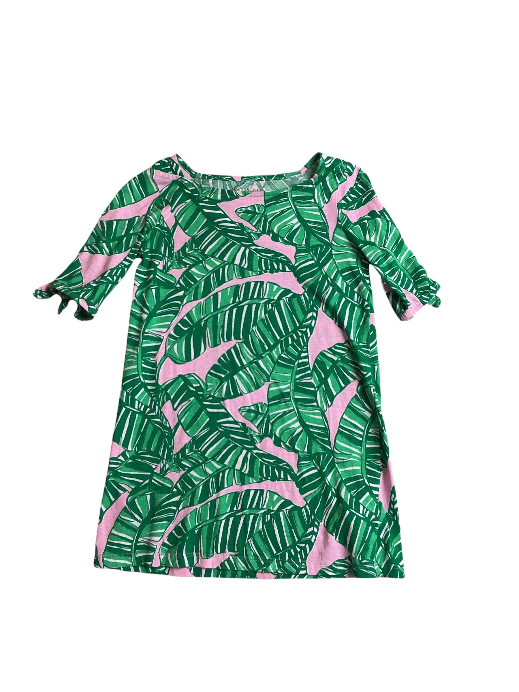 Lilly Pulitzer Girls Mini Lidia Dress Lets Go Banana - Size S (4-5)