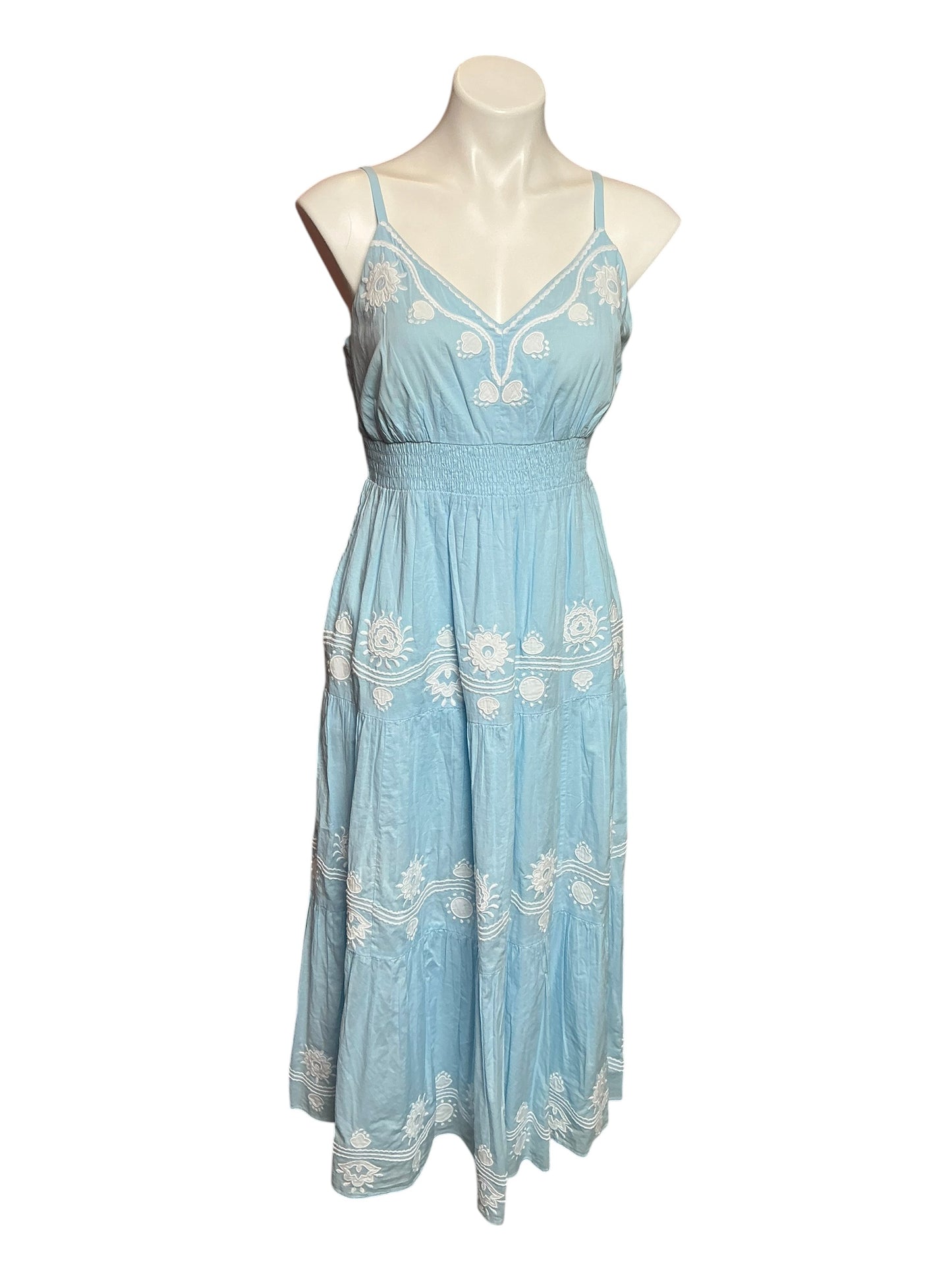 Lilly Pulitzer NWT Aviry Embroidered Cotton Dress Hydra Blue - Size 10