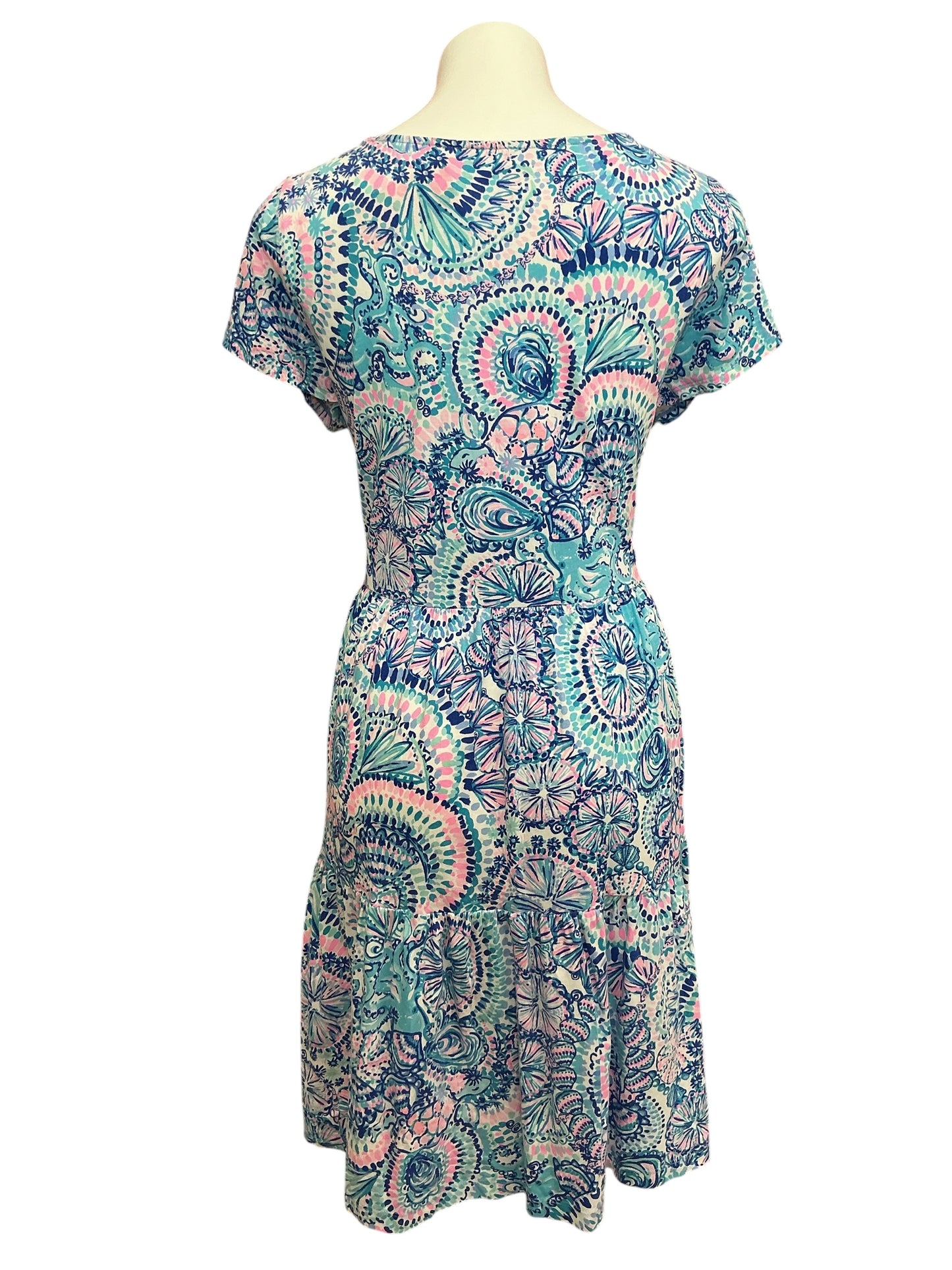 Lilly Pulitzer Geanna Short Sleeve Dress Lookin Sharp - Size XL