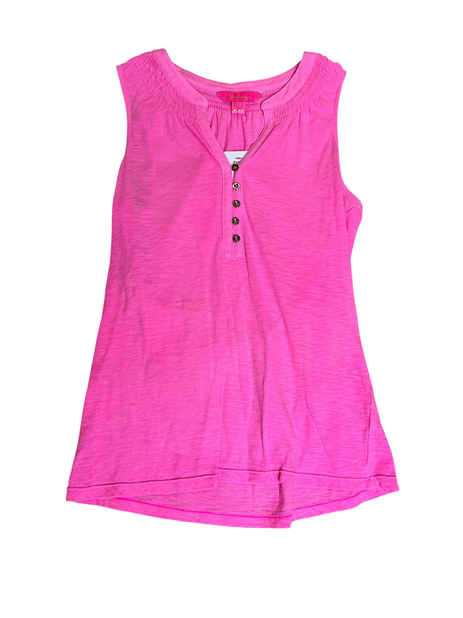 Lilly Pulitzer Essie Top Tiki Pink - Size XS