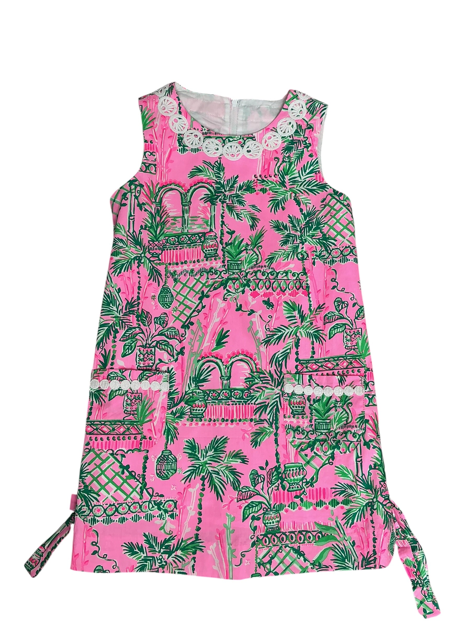 Lilly Pulitzer Girls Little Lilly Classic Shift Dress Mandevilla Baby Always Worth It - Size 6