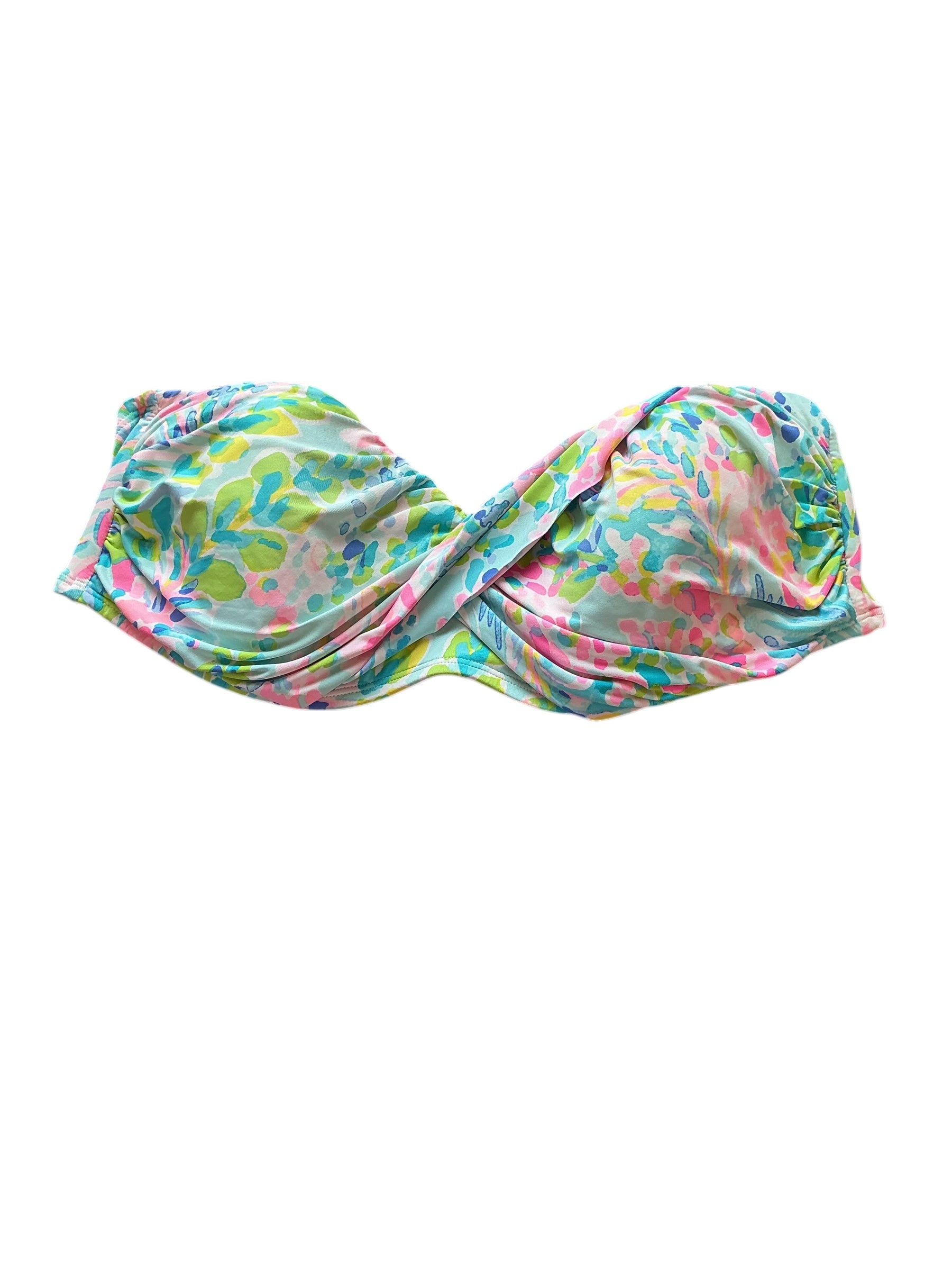 Lilly Pulitzer Cay Twist Bandeau Top - Catch The Wave - Size 10