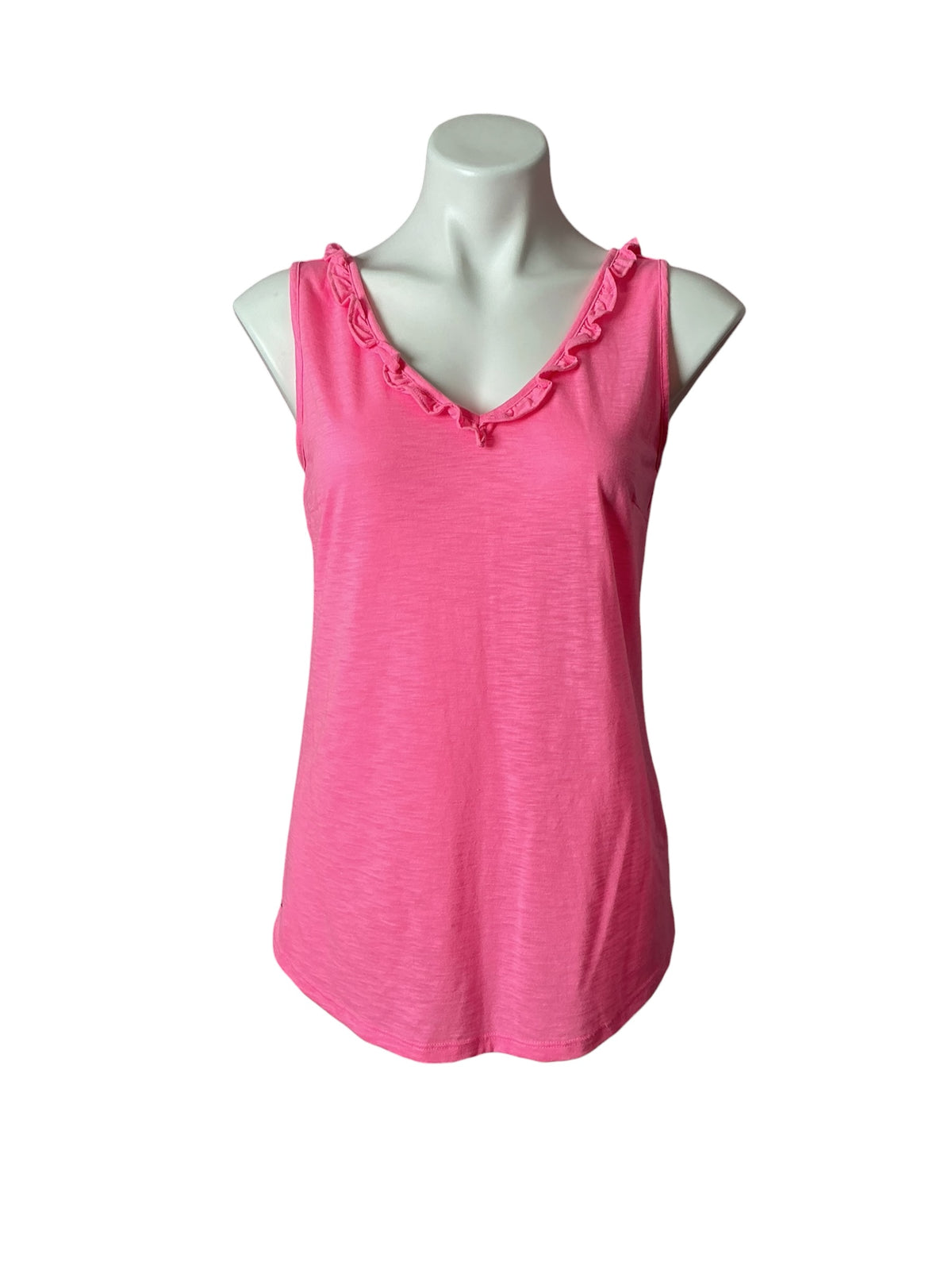 Lilly Pulitzer Gigi Ruffle Top Roxie Pink - Size S