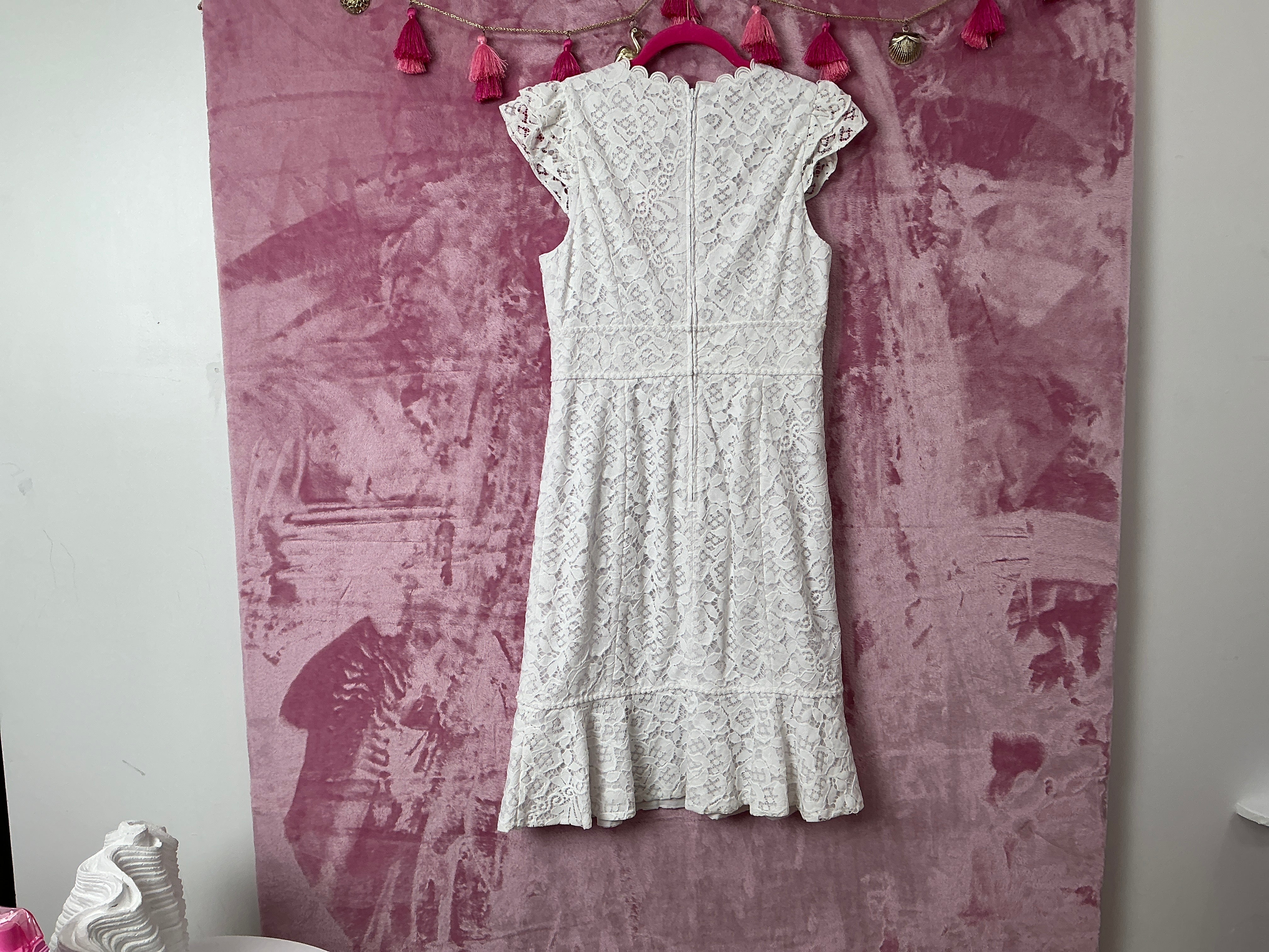 Lilly Pulitzer NWT Marylin Dress Resort White Hey Hey Bouquet Lace - Size 6