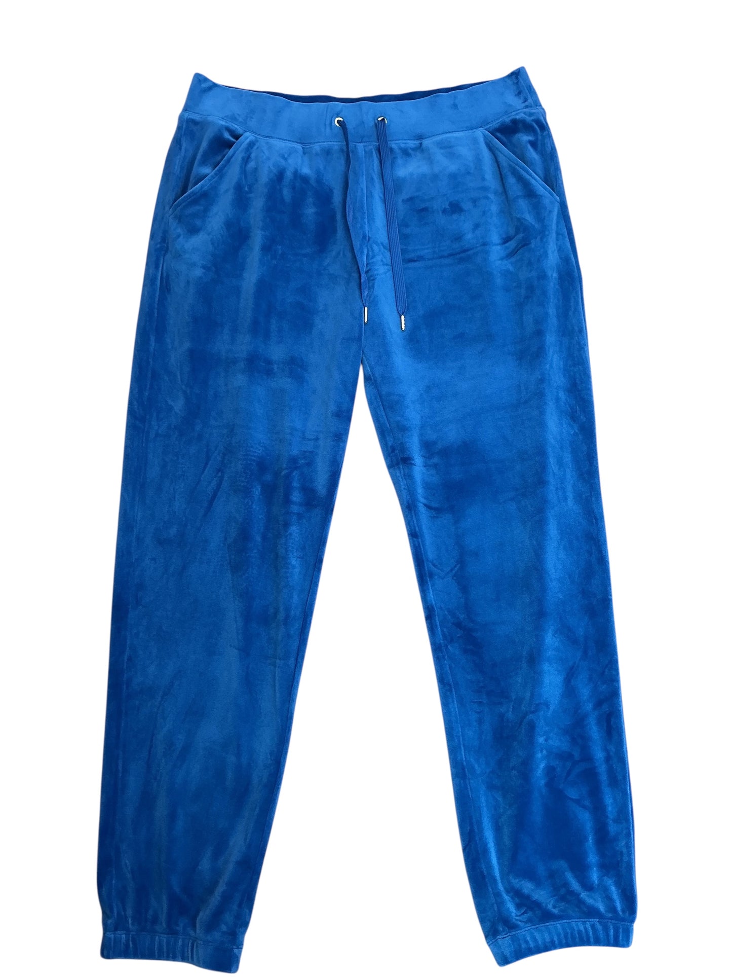 Lilly Pulitzer Mallie Velour Jogger Pants Royal Blue - Size L