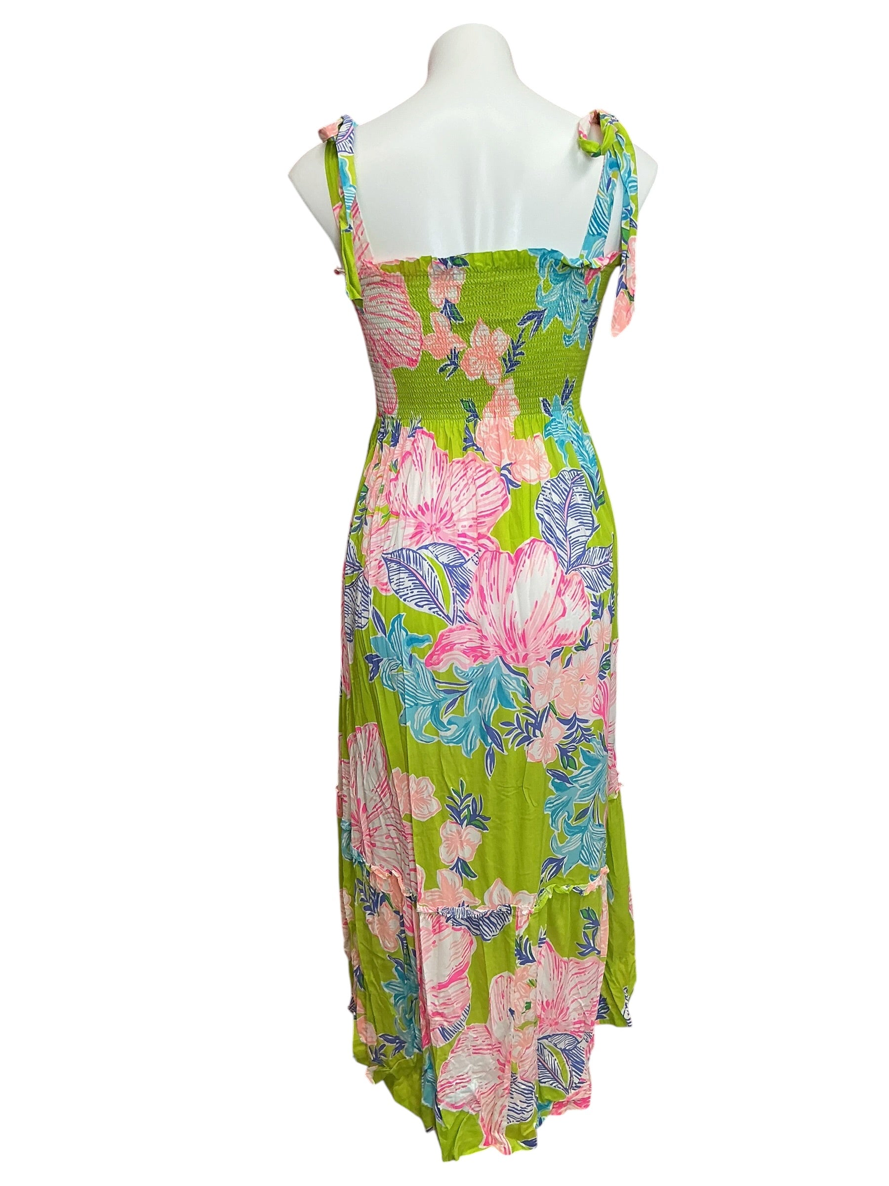 Lilly Pulitzer Rivera Midi Dress Matcha Green Boho Babe - Size XXS