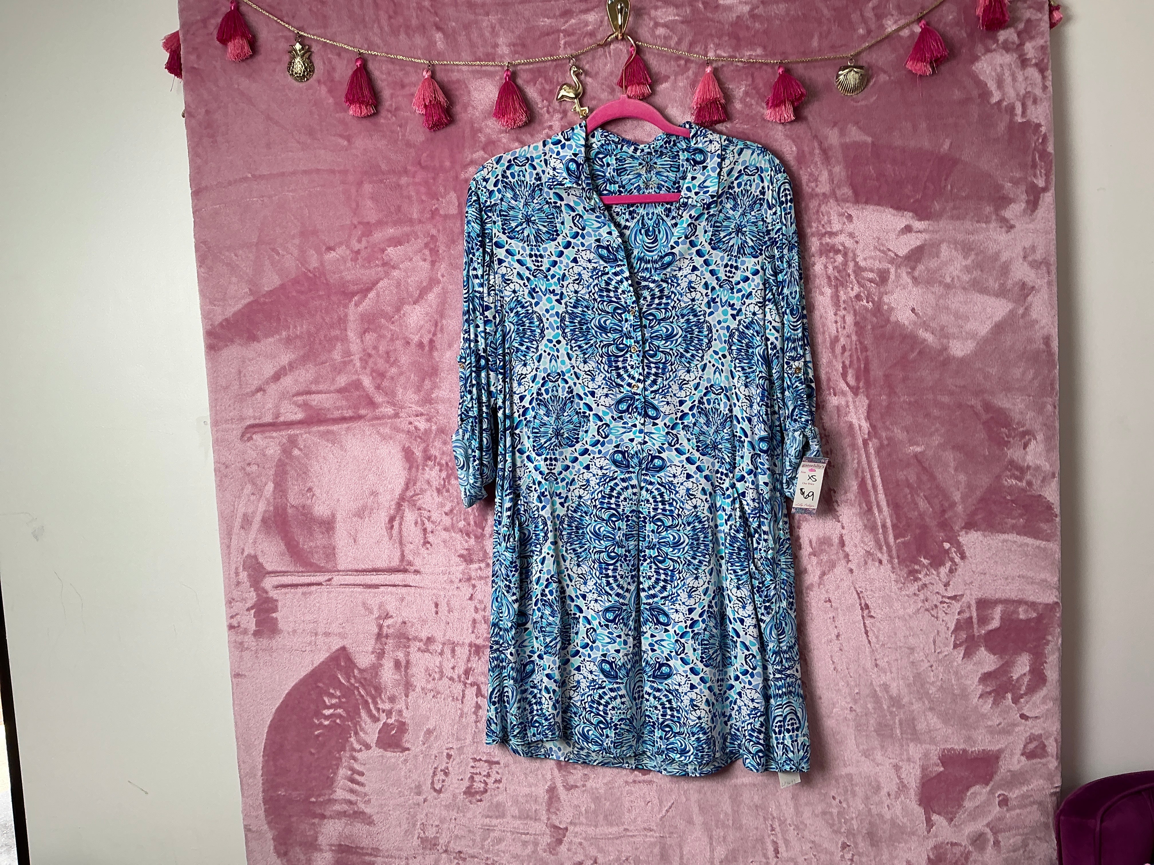 Lilly Pulitzer Lilith Tunic Dress - Flamenco Beach - Size XS
