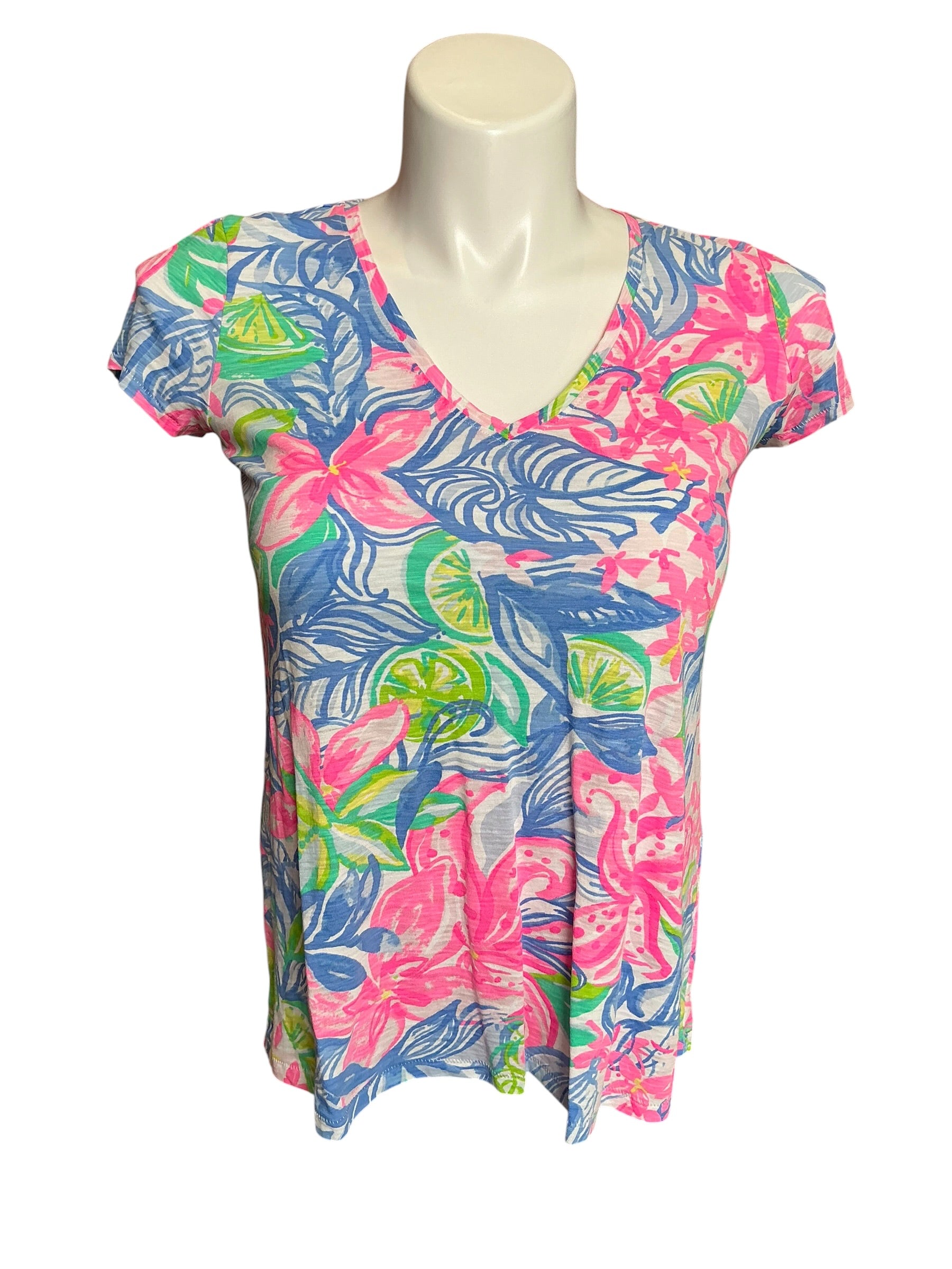 Lilly Pulitzer Etta V-Neck Havana Cocktail - Size S