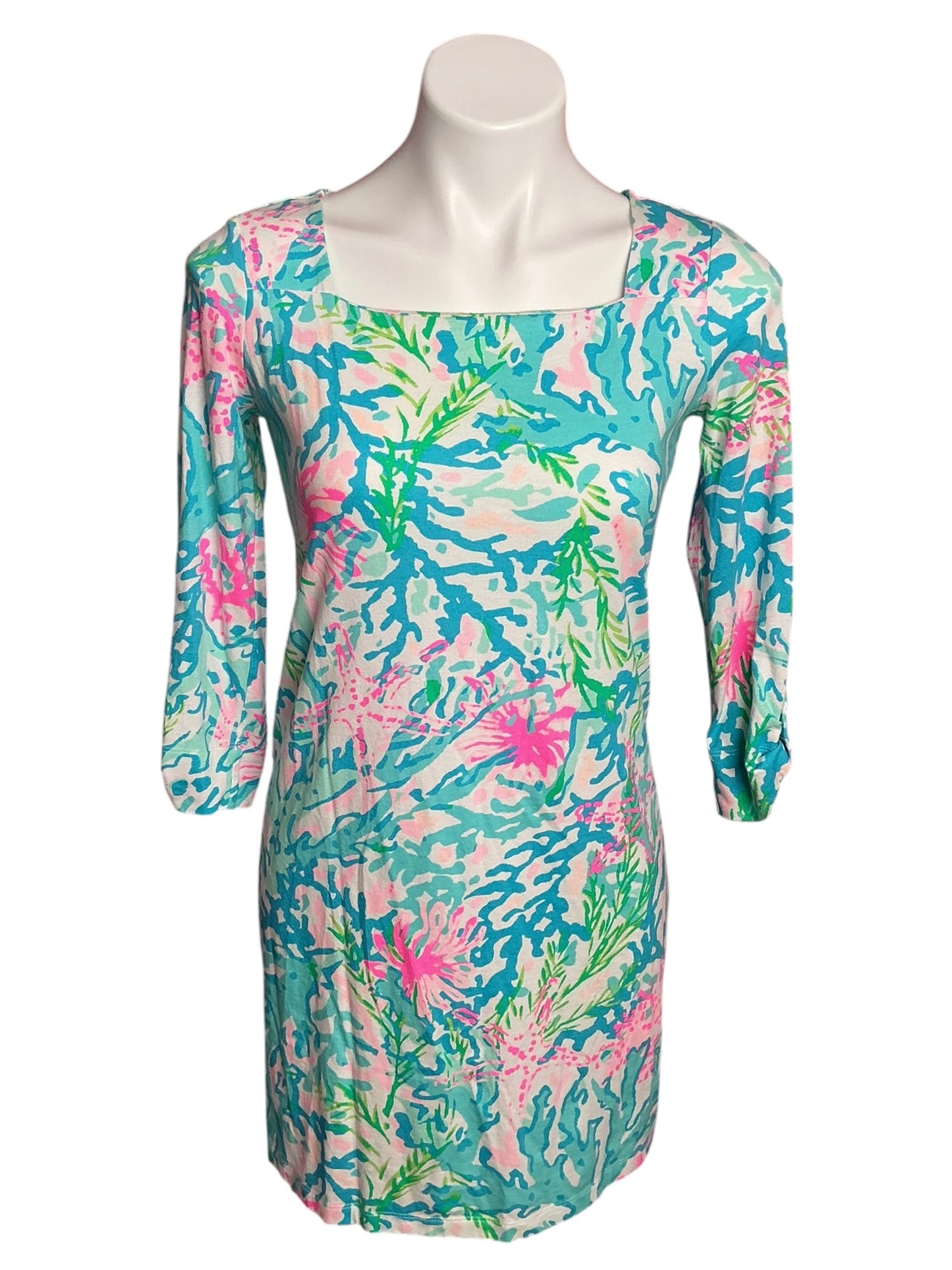 Lilly Pulitzer Bailee Dress Multi Coral Bay - Size XS