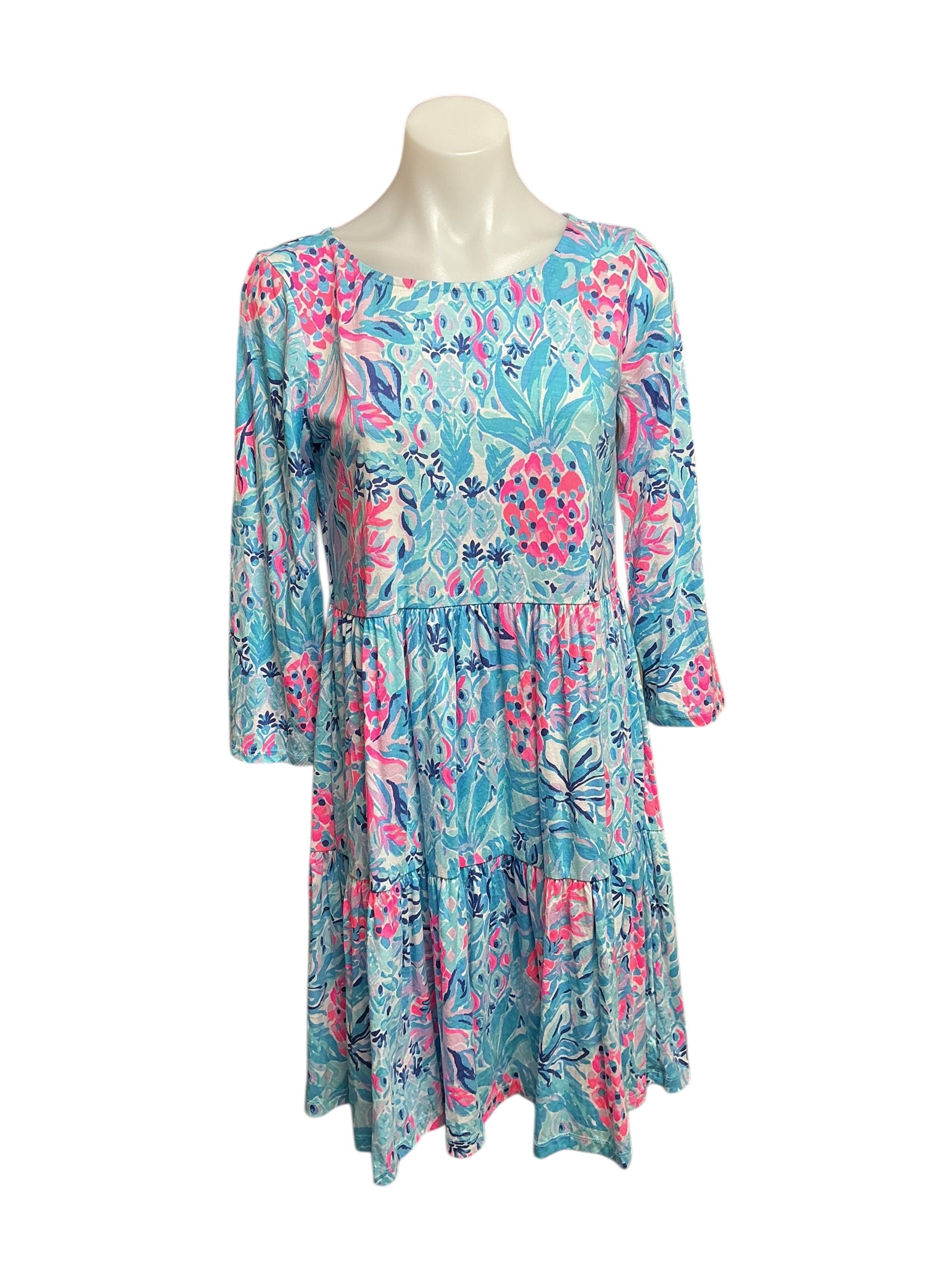 Lilly Pulitzer Geanna Dress - Zanzibar Blue Party Princess - Size S
