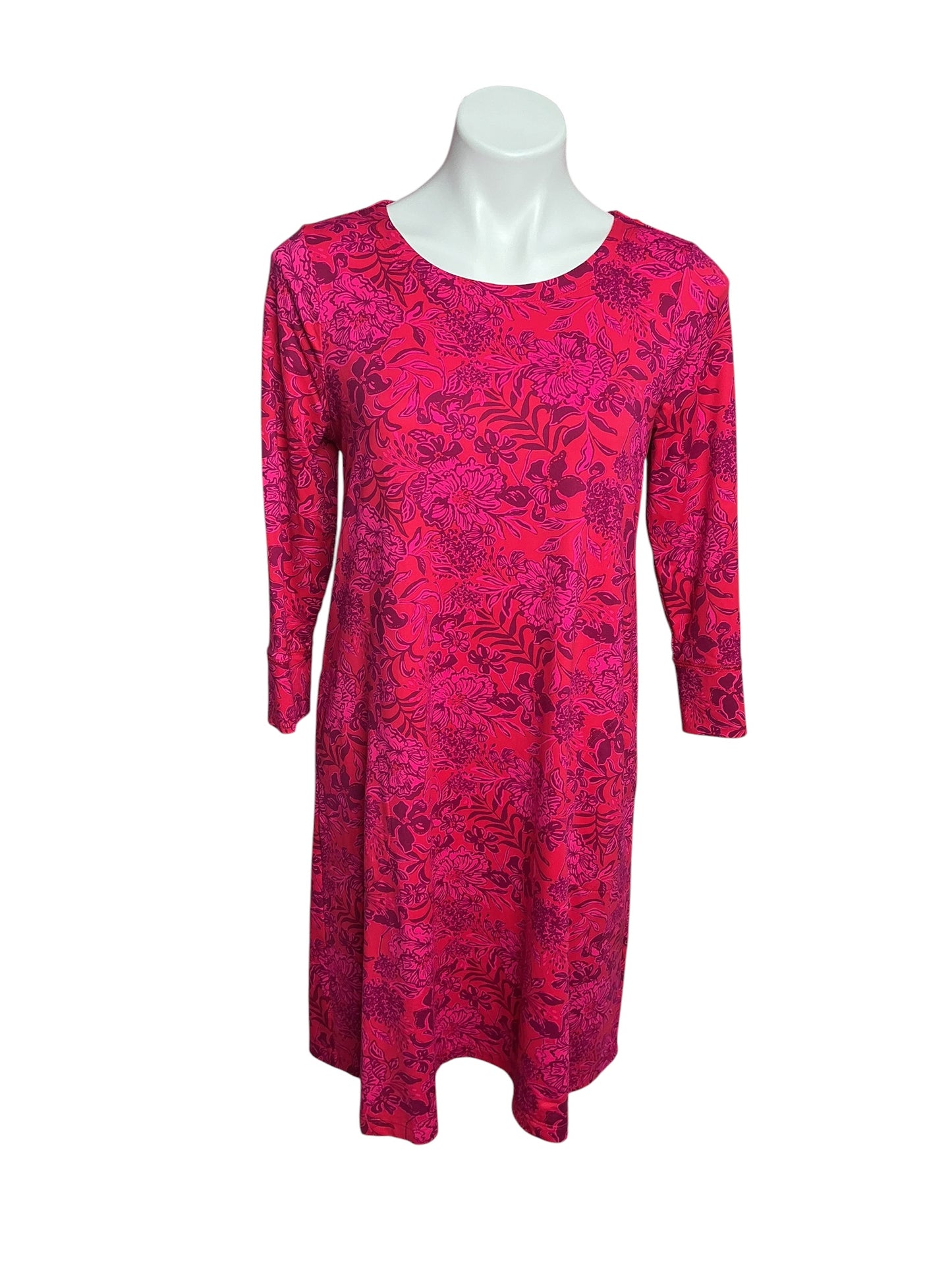Lilly Pulitzer Solia ChillyLilly Dress Amaryllis Red Secret Hideaway - Size M