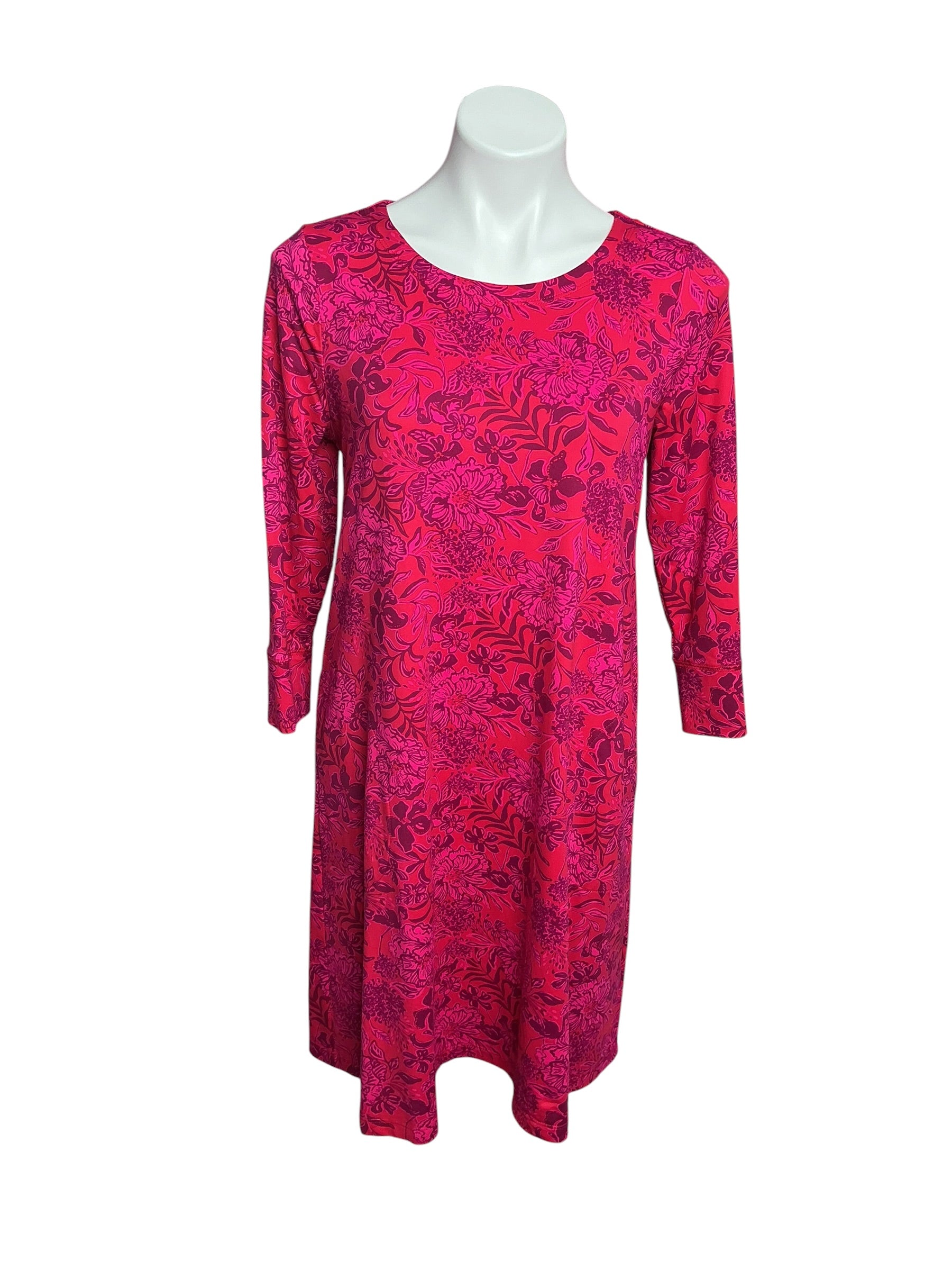Lilly Pulitzer Solia ChillyLilly Dress Amaryllis Red Secret Hideaway - Size M