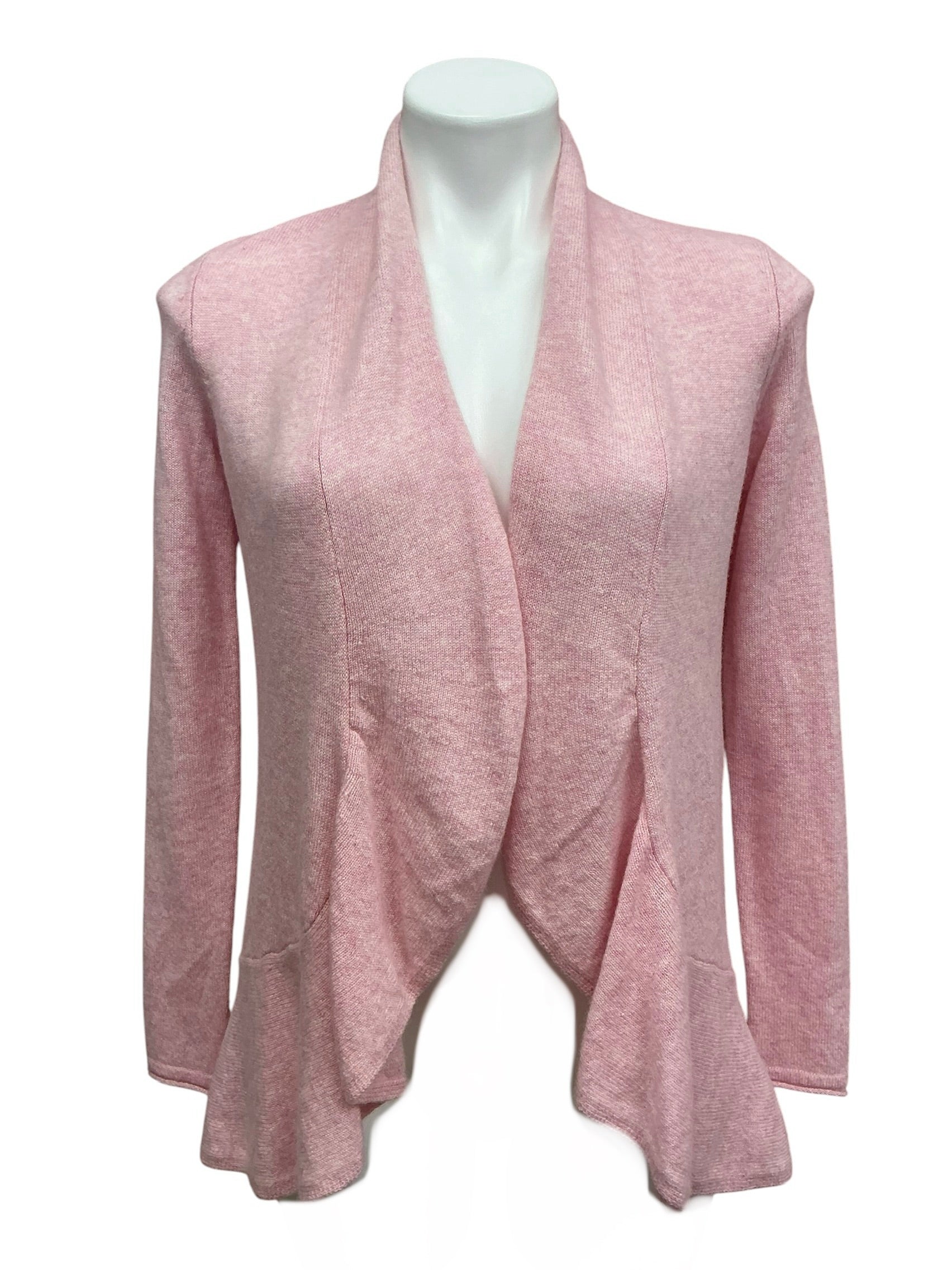 Lilly Pulitzer NWT Marette Cashmere Cardigan Heathered Pink Tropics Tint - Size XXS