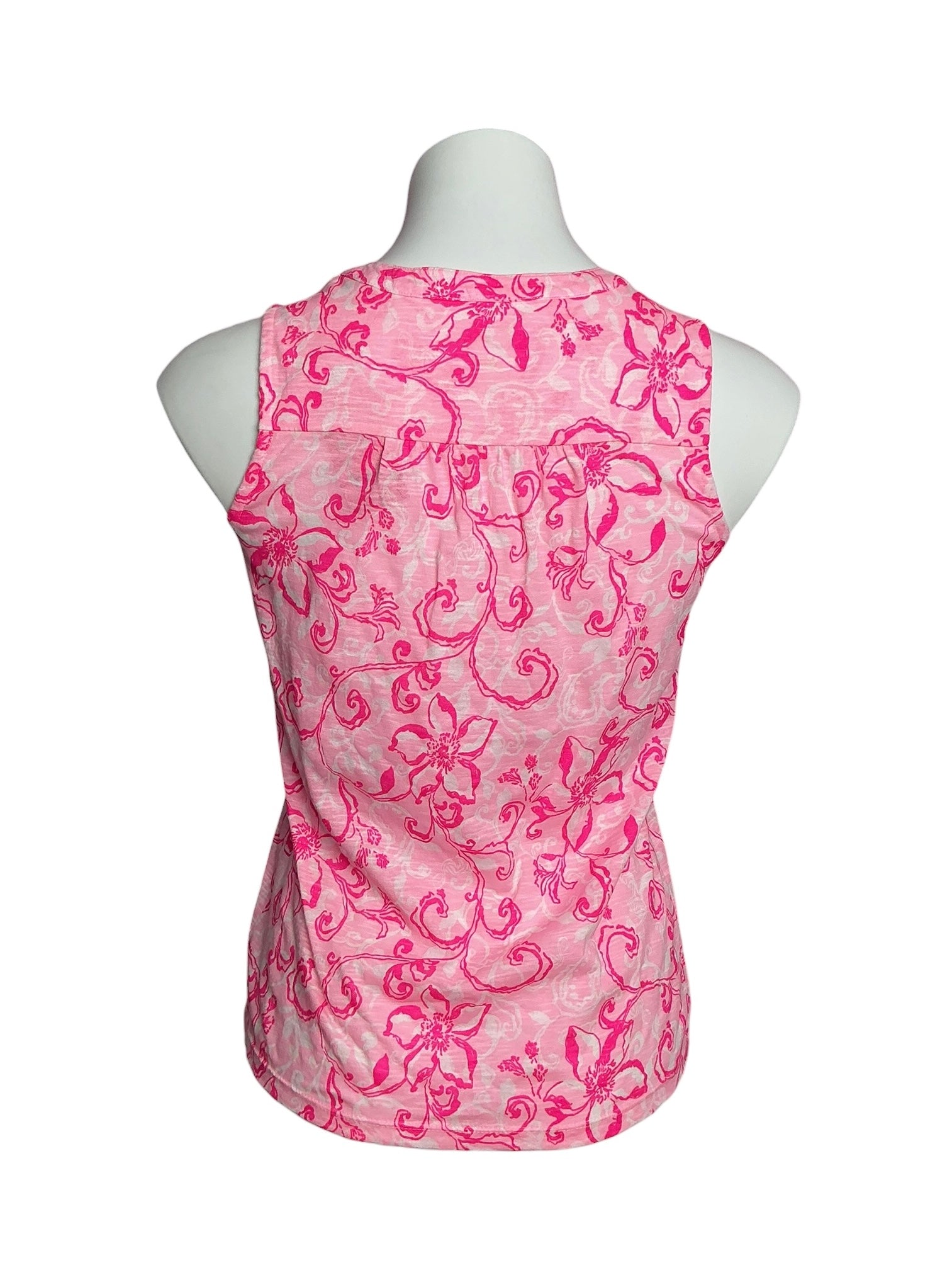 Lilly Pulitzer Dev Top Conch Shell Pink Flamingle Garden - Size XXS