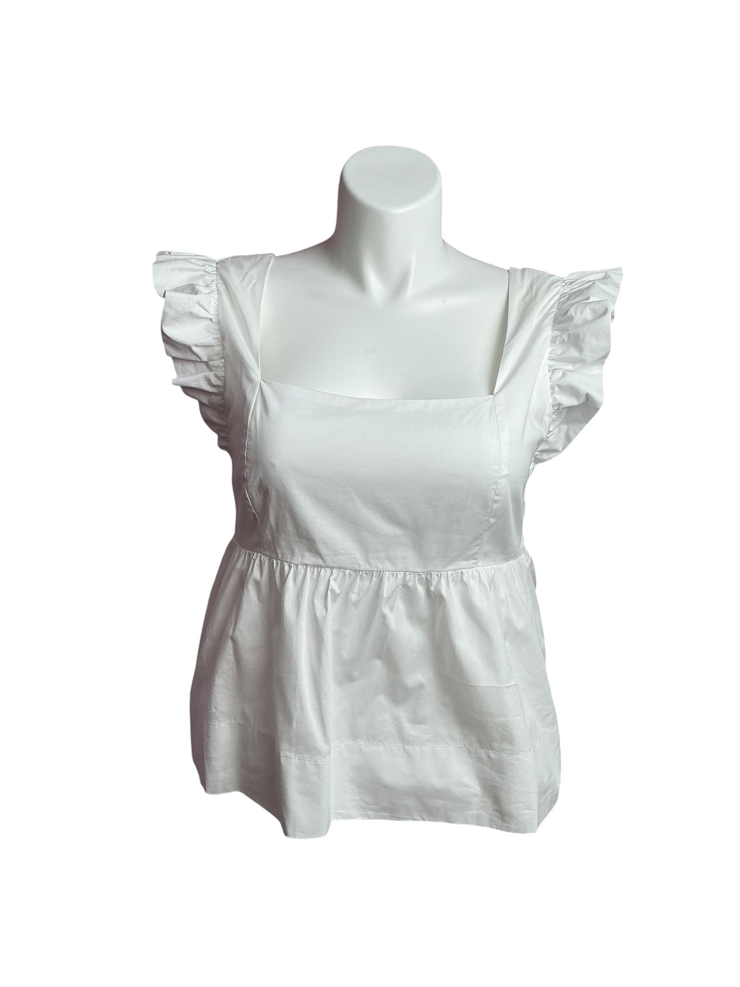 Lilly Pulitzer- NWT Tiana Babydoll Cotton Top Resort White Size 12