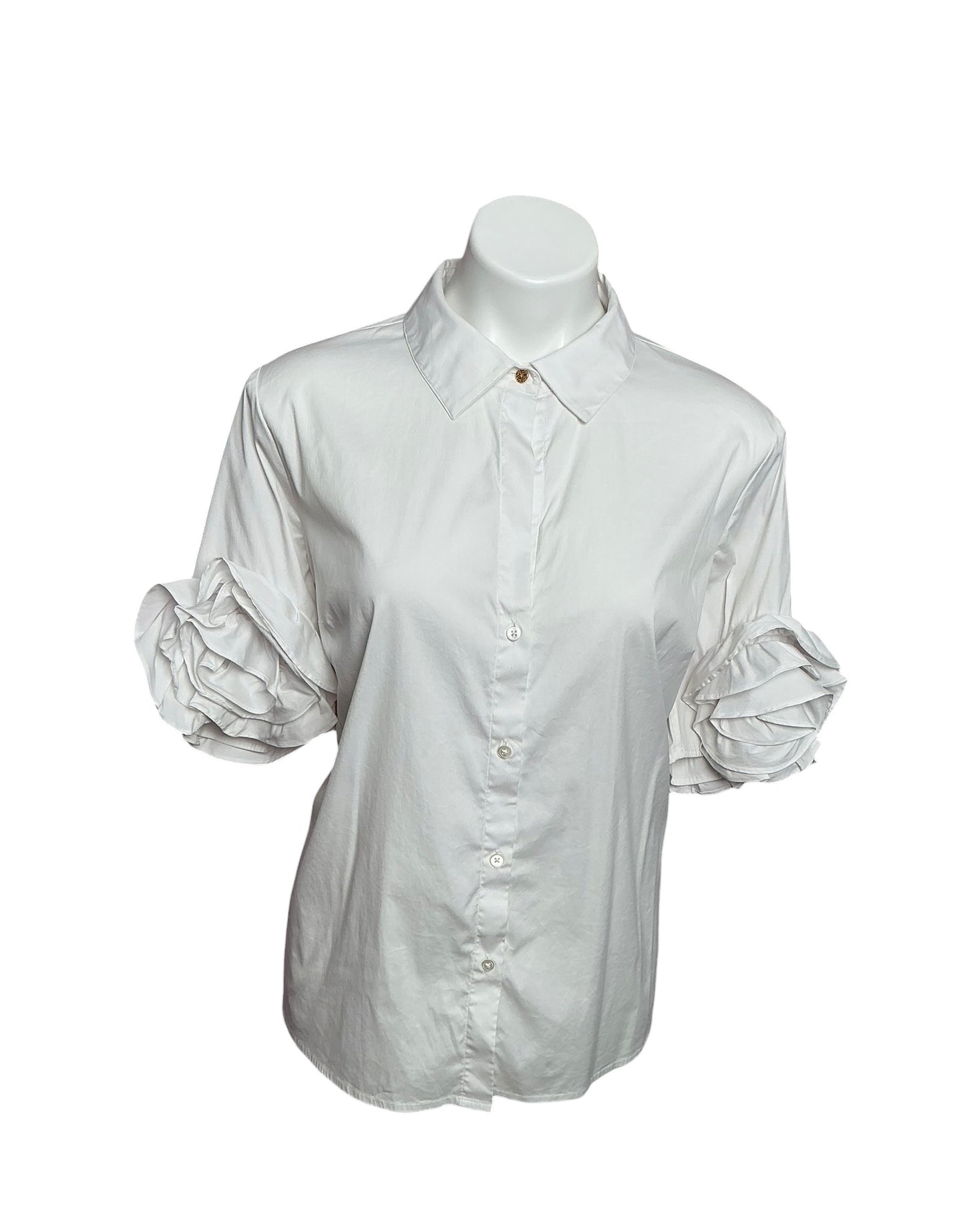 Lilly Pulitzer The Flower Lily Shirt Resort White - Size L