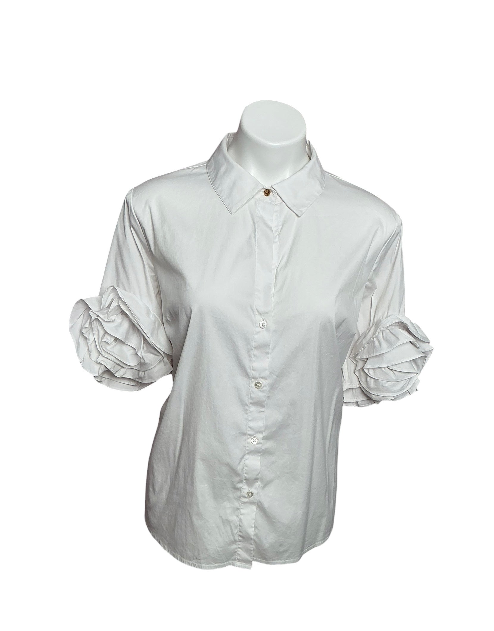 Lilly Pulitzer The Flower Lily Shirt Resort White - Size L