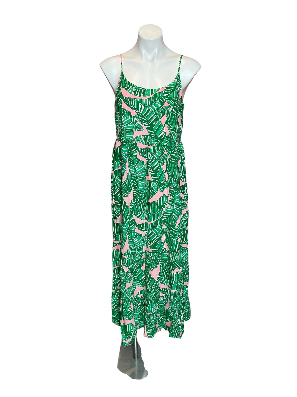 Lilly Pulitzer Teresa Printed Maxi Dress Conch Shell Pink Let's Go Bananas - Size M