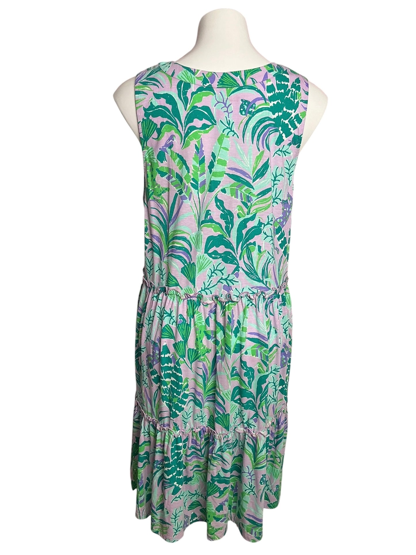 Lilly Pulitzer Lorina Swing Dress Purple Iris On The Chase - Size XL