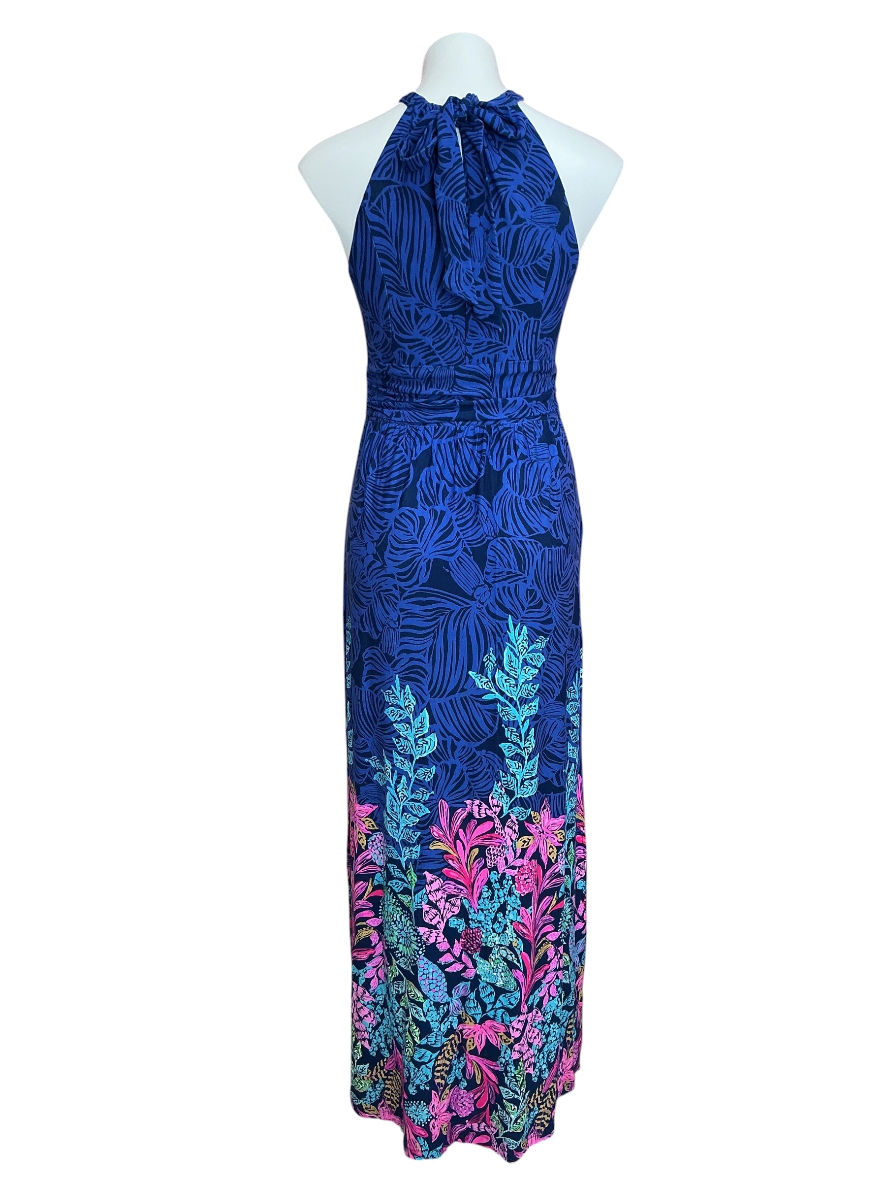 Lilly Pulitzer Orla Maxi Dress Aegean Navy Calypso Coast - Size M