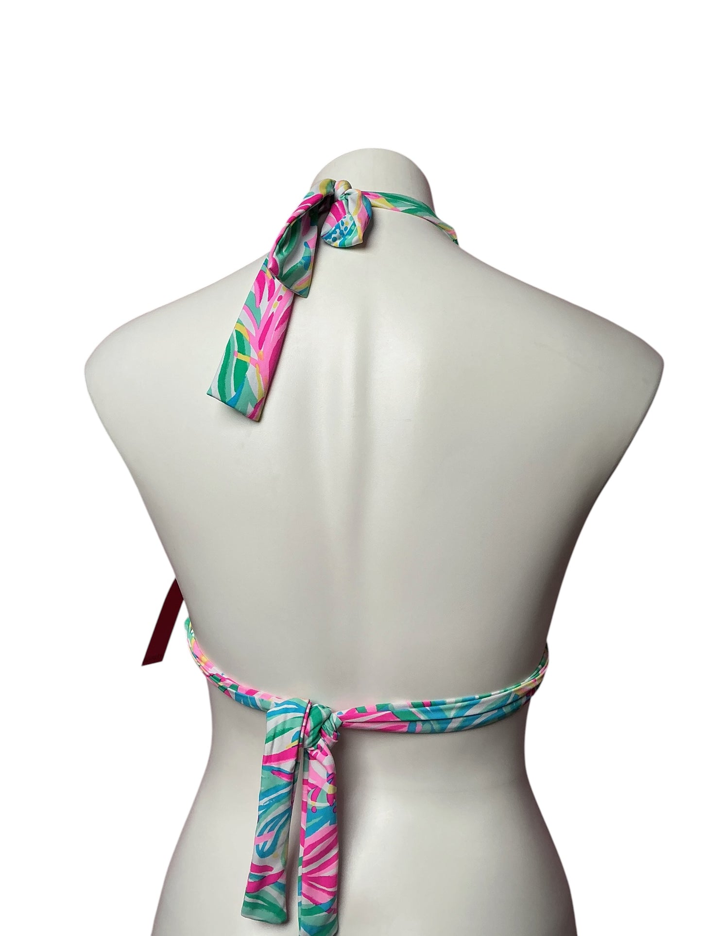 Lilly Pulitzer Elise Bikini Top Multi Sea Turtle Soiree - Size 6