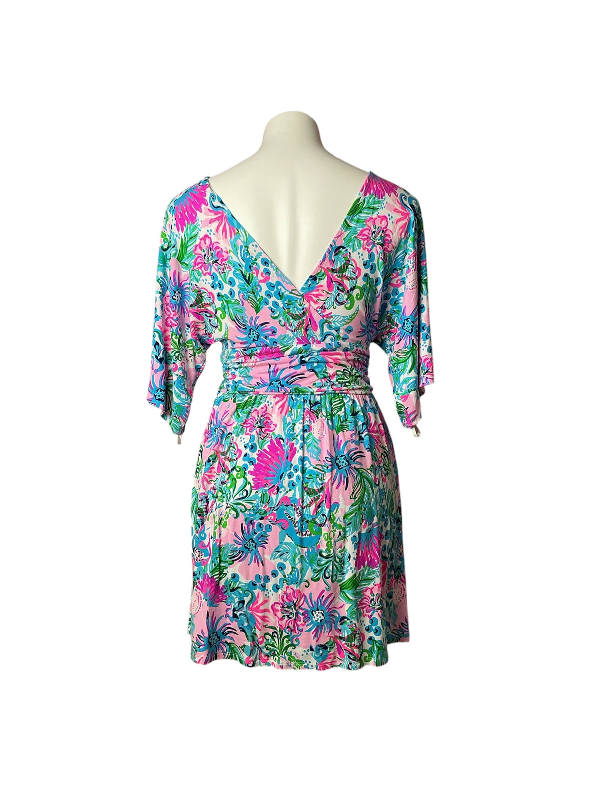 Lilly Pulitzer Parigi Skirted Romper Mandevilla Baby Paradise Petals - Size S