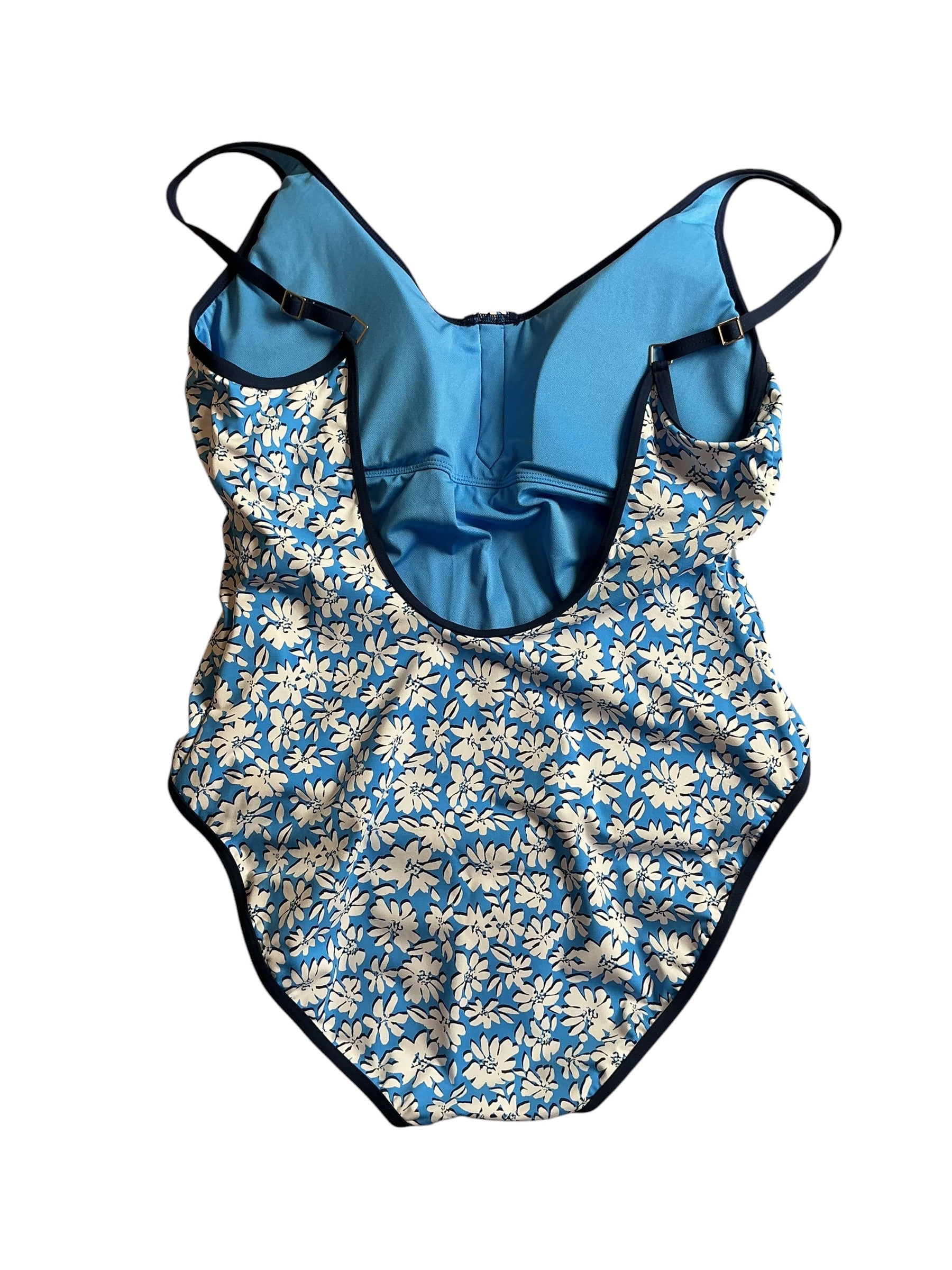 Lilly Pulitzer NWT Baela One Piece - Lunar Blue Palm Beach Petals - Size 14