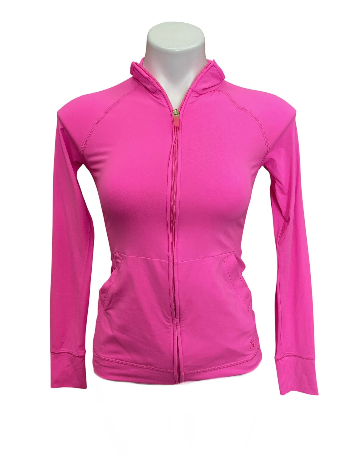 Lilly Pulitzer Luxletic Breaker Jacket Solid Roxie Pink - Size XXS