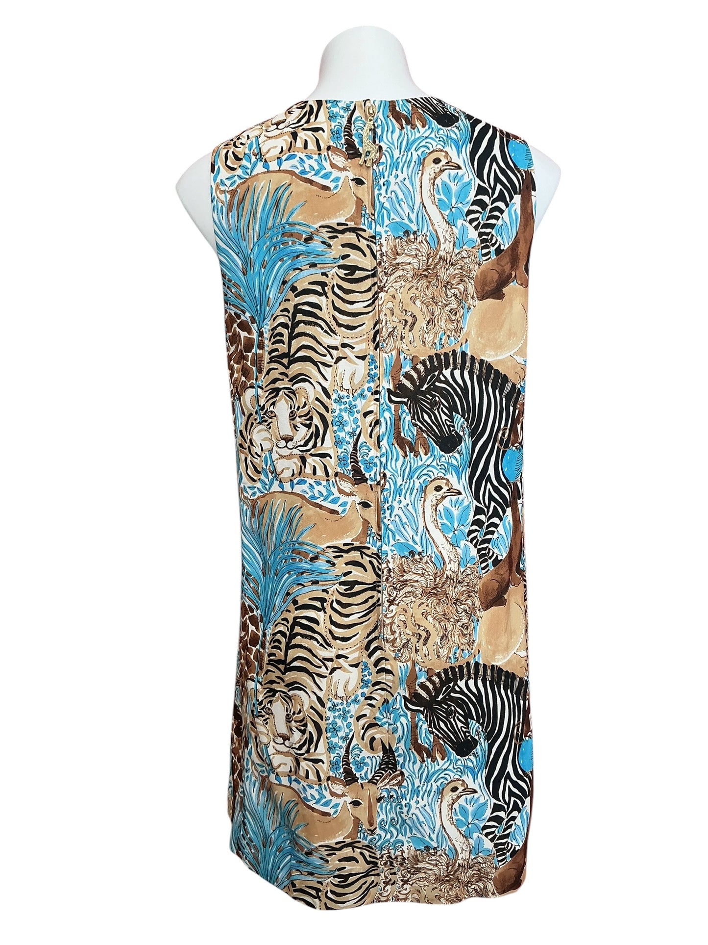 Lilly Pulitzer NWT Edita Shift Dress Breezy Aqua Lilly’s Zoo Engineered - Size 6