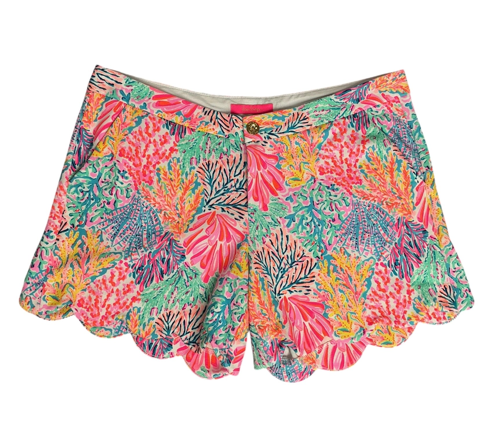 Lilly Pulitzer Buttercup Knit Short Multi SplashDance - Size 12