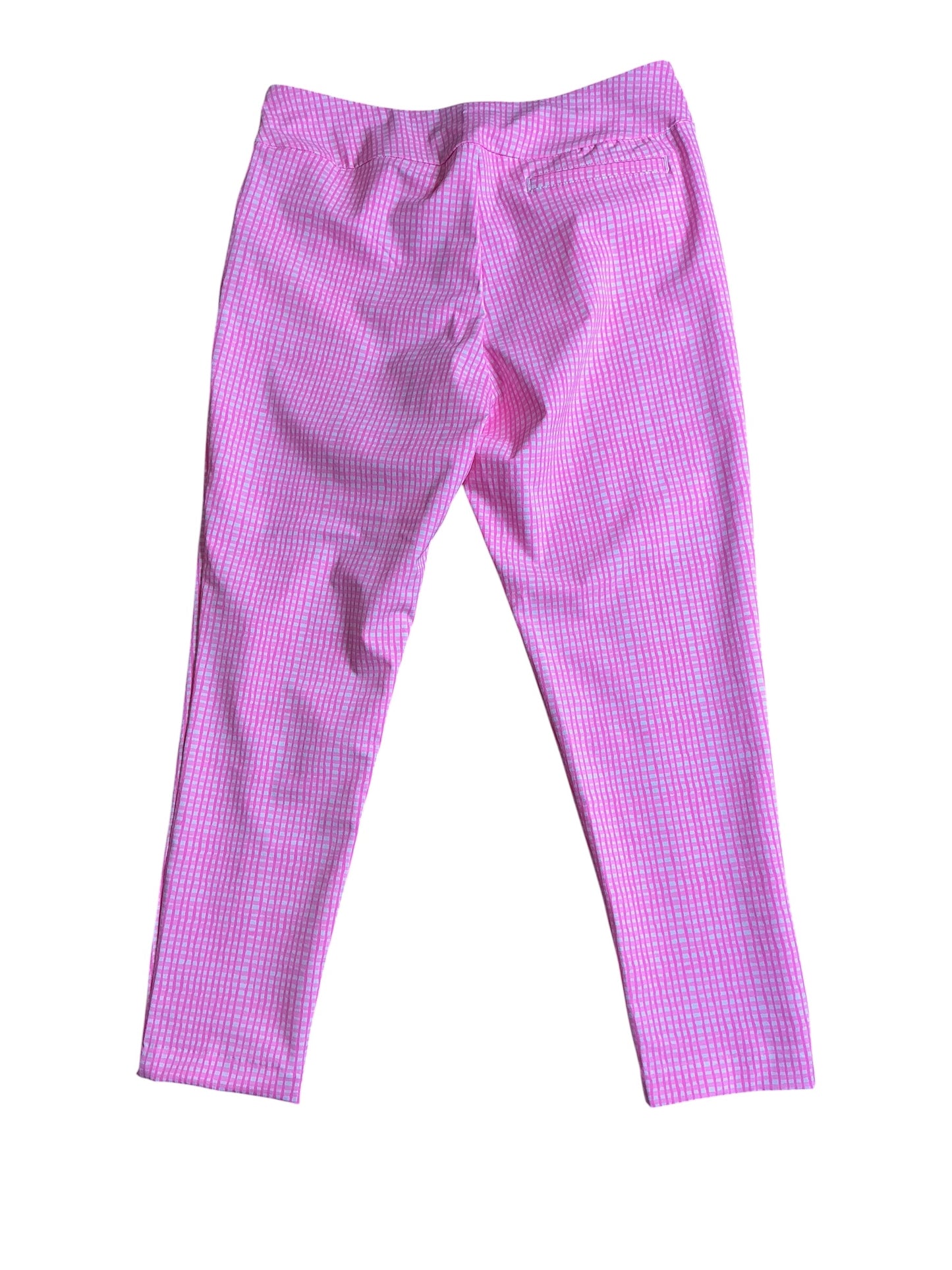 Lilly Pulitzer NWT Corso Pant UPF 50+ - Prosecco Pink Gingham Style - Size 16