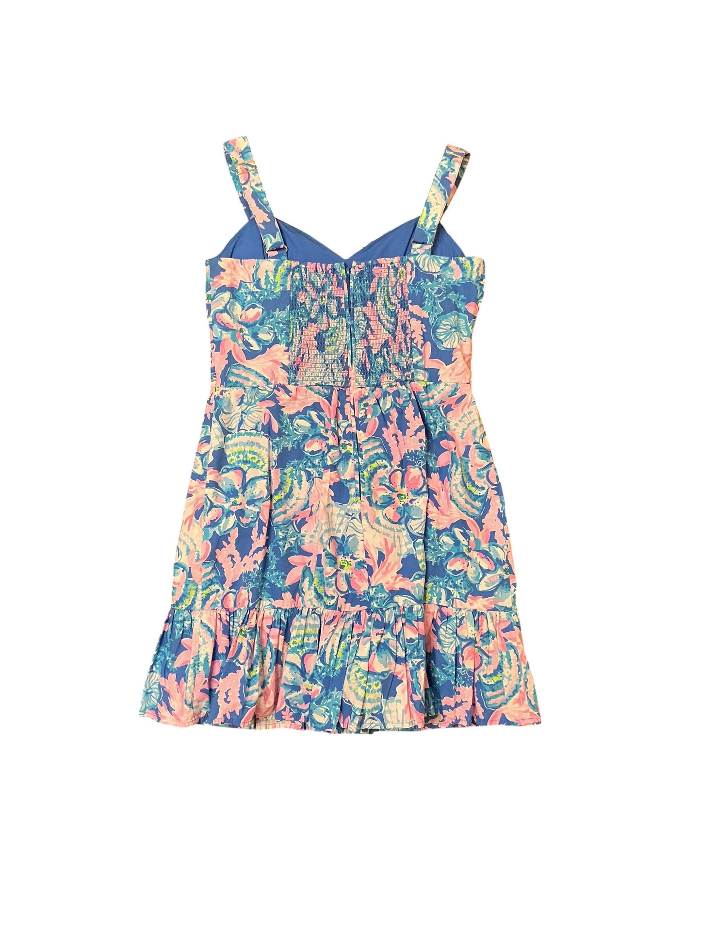 Lilly Pulitzer Lilly Pulitzer Rocko Romper Blue Tang Sitting Seaside - Size 0