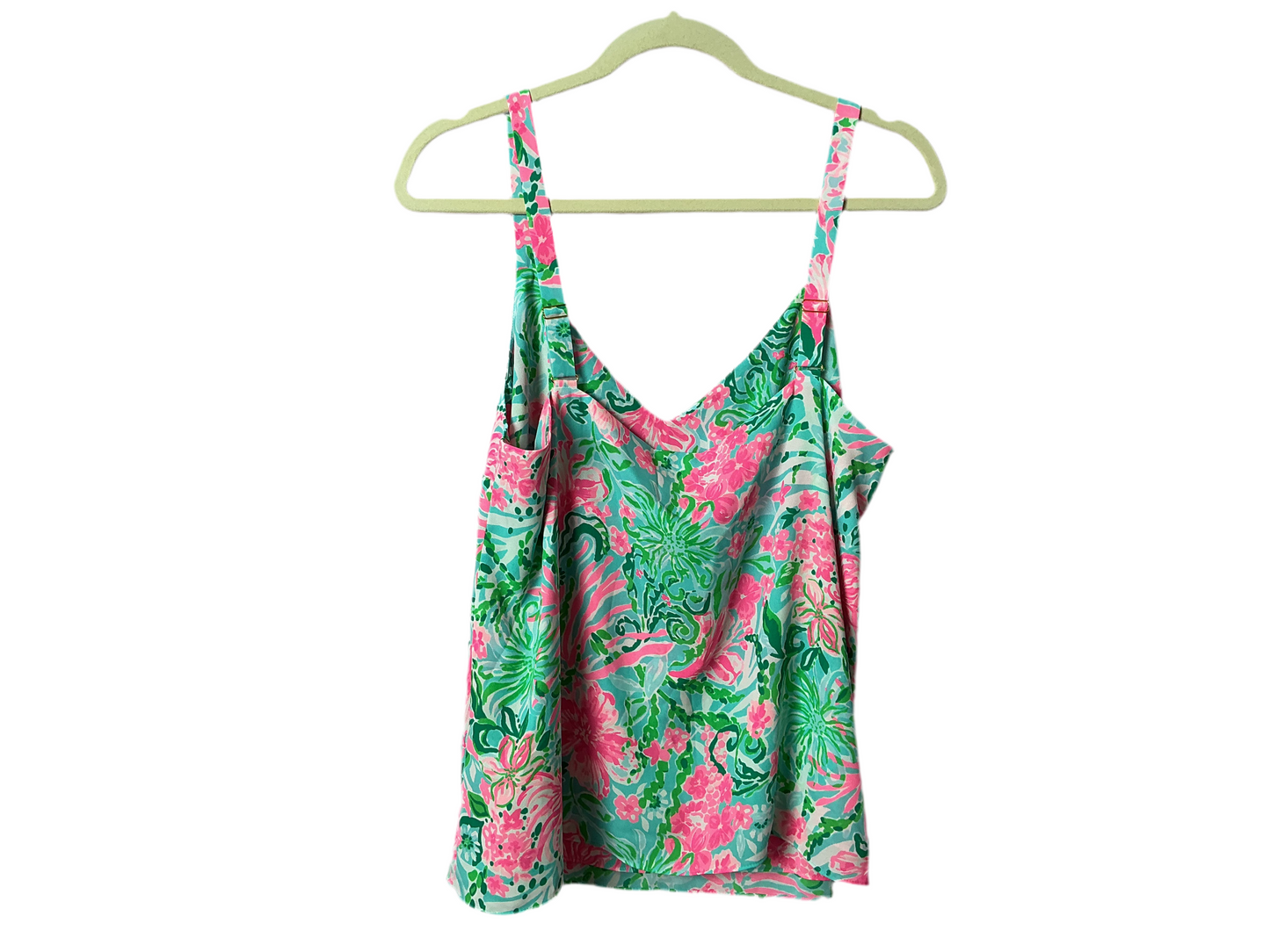 Lilly Pulitzer NWT - Nadia Cami - Amalfi Blue Leaf It Wild - Size L