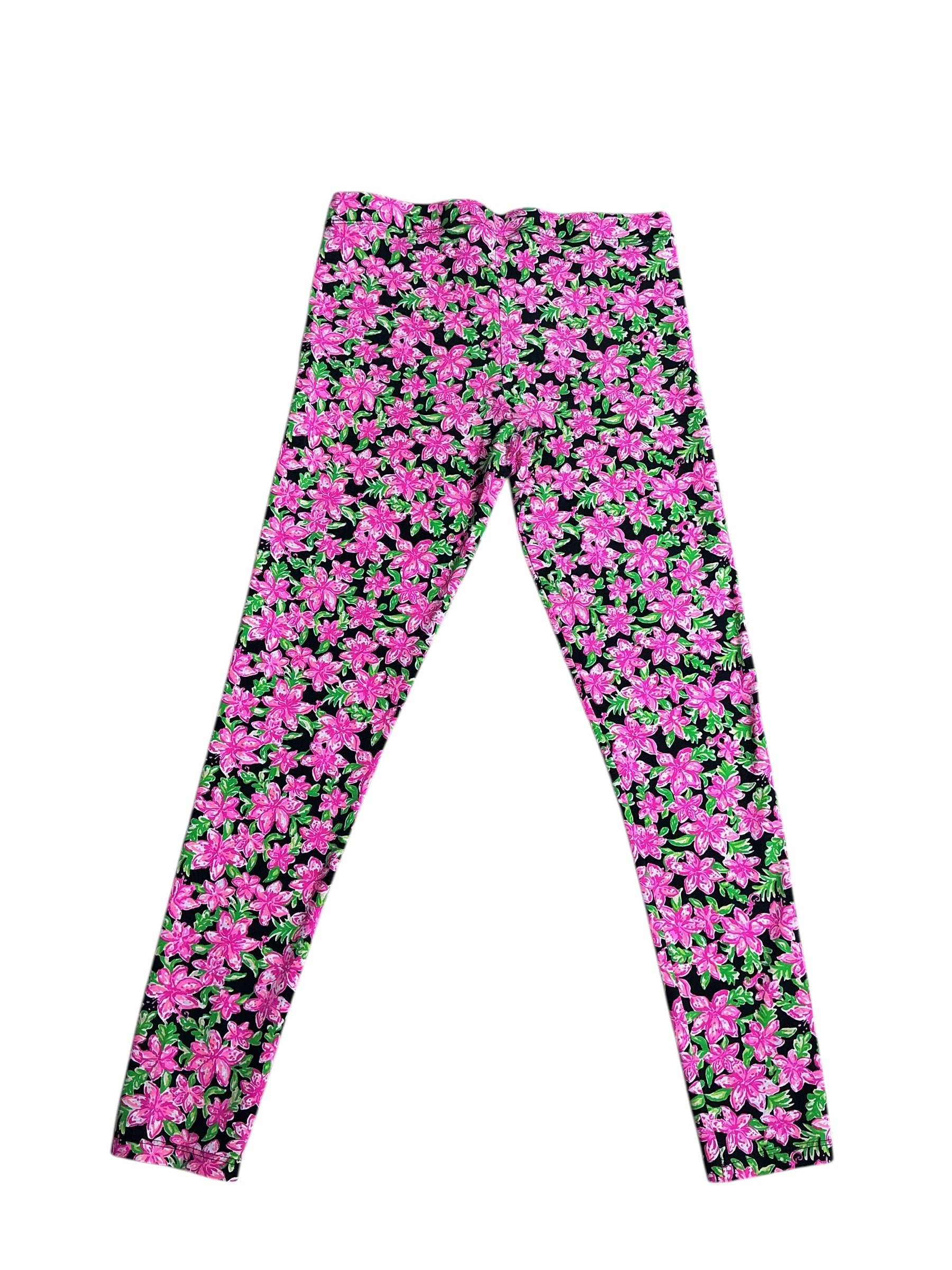 Lilly Pulitzer- Girls Maia Leggings Onyx Lilly Size XL(12-14)