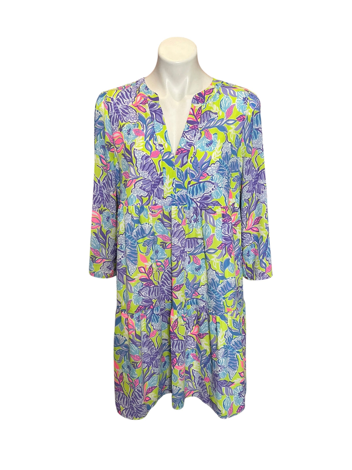 Lilly Pulitzer Martine Dress Dew Drop Stay Fly - Size L