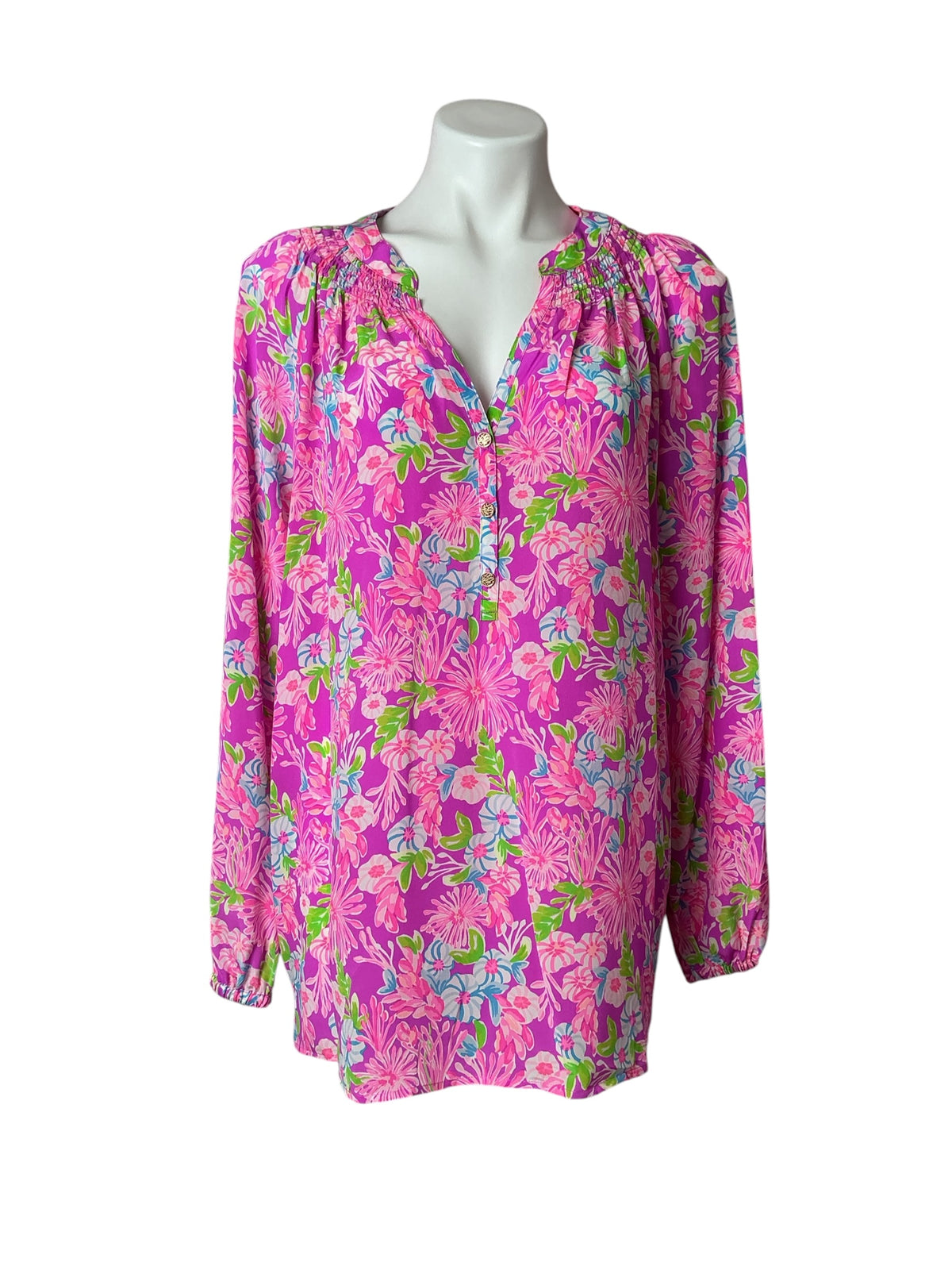Lilly Pulitzer NWT Elsa Top Amethyst Moms The Words - Size XL