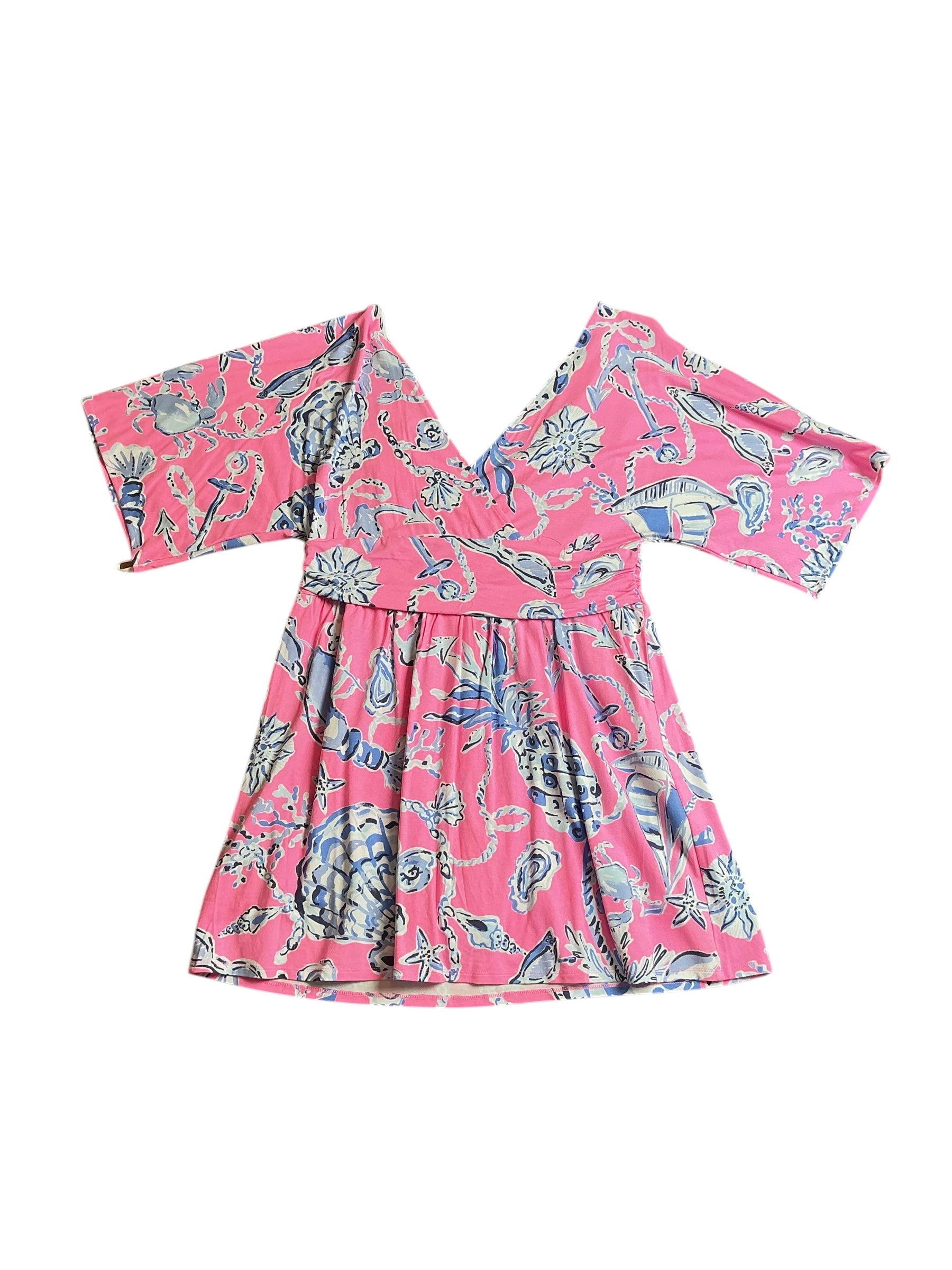 Lilly Pulitzer NWT Parigi Knit Skort Romper - Rousseau Pink Oversized Barefoot - Size XL