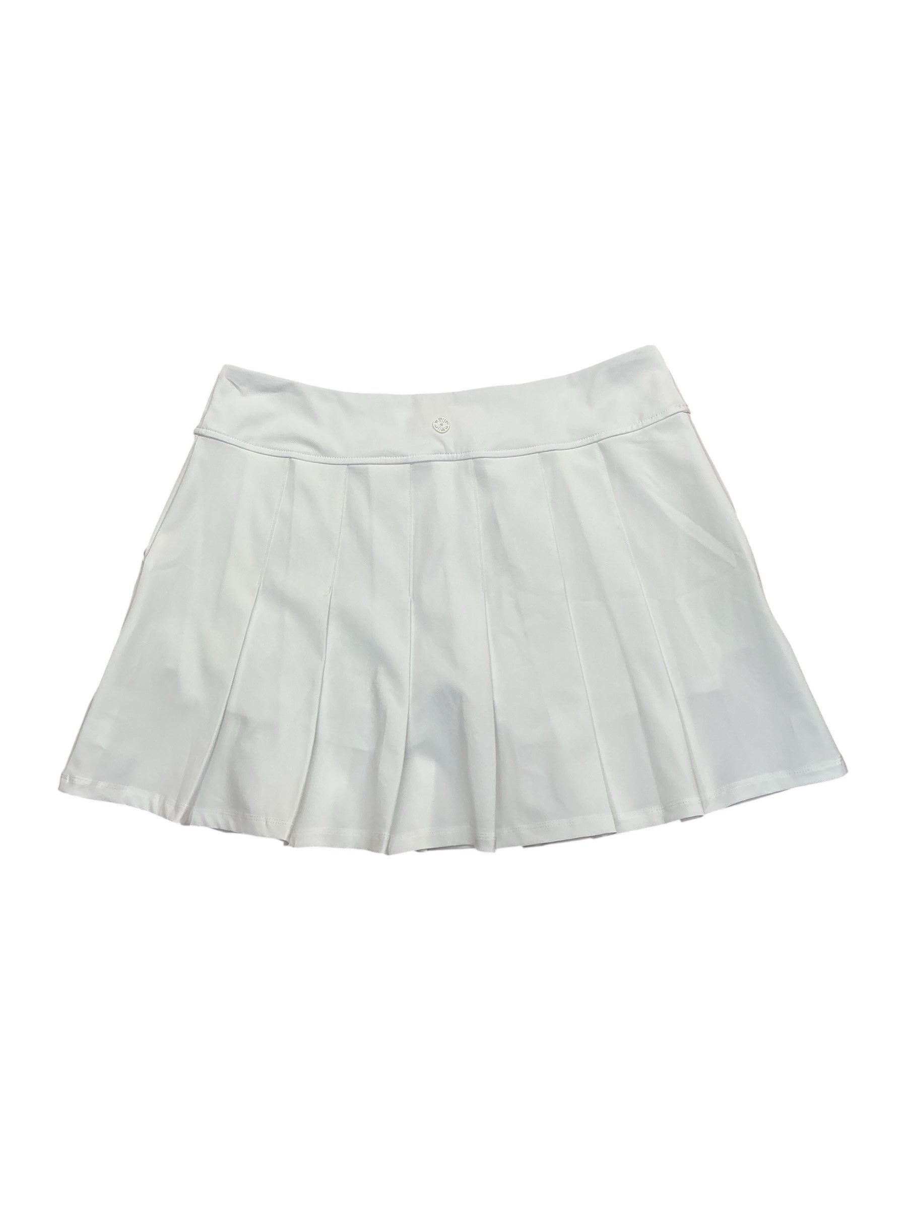 Lilly Pulitzer Luxletic Priska Pleated Skort UPF 50+ Resort White - Size 12